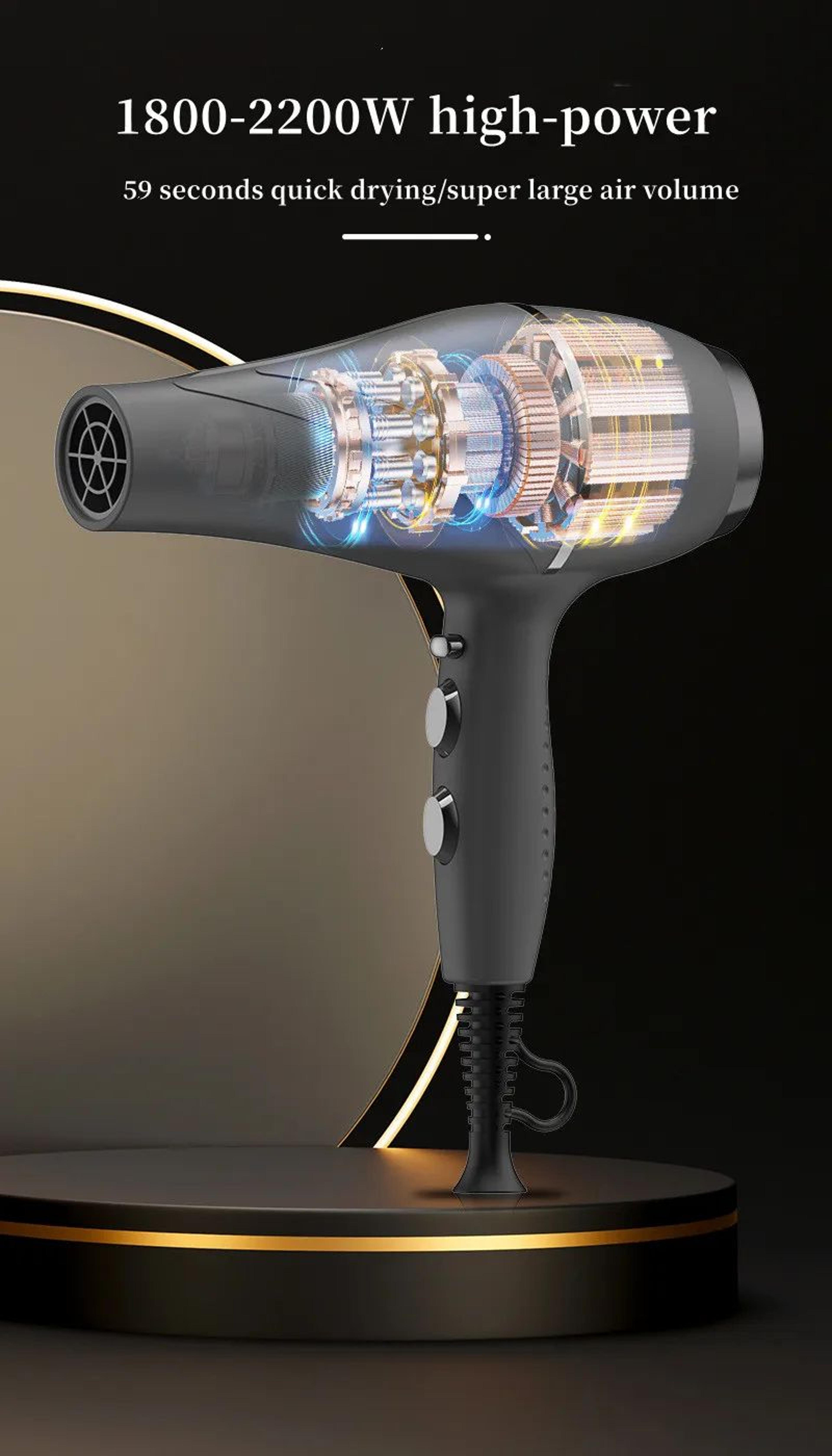 2400W High Speed Professional Hair Dryer With Fast Dry Technology 10