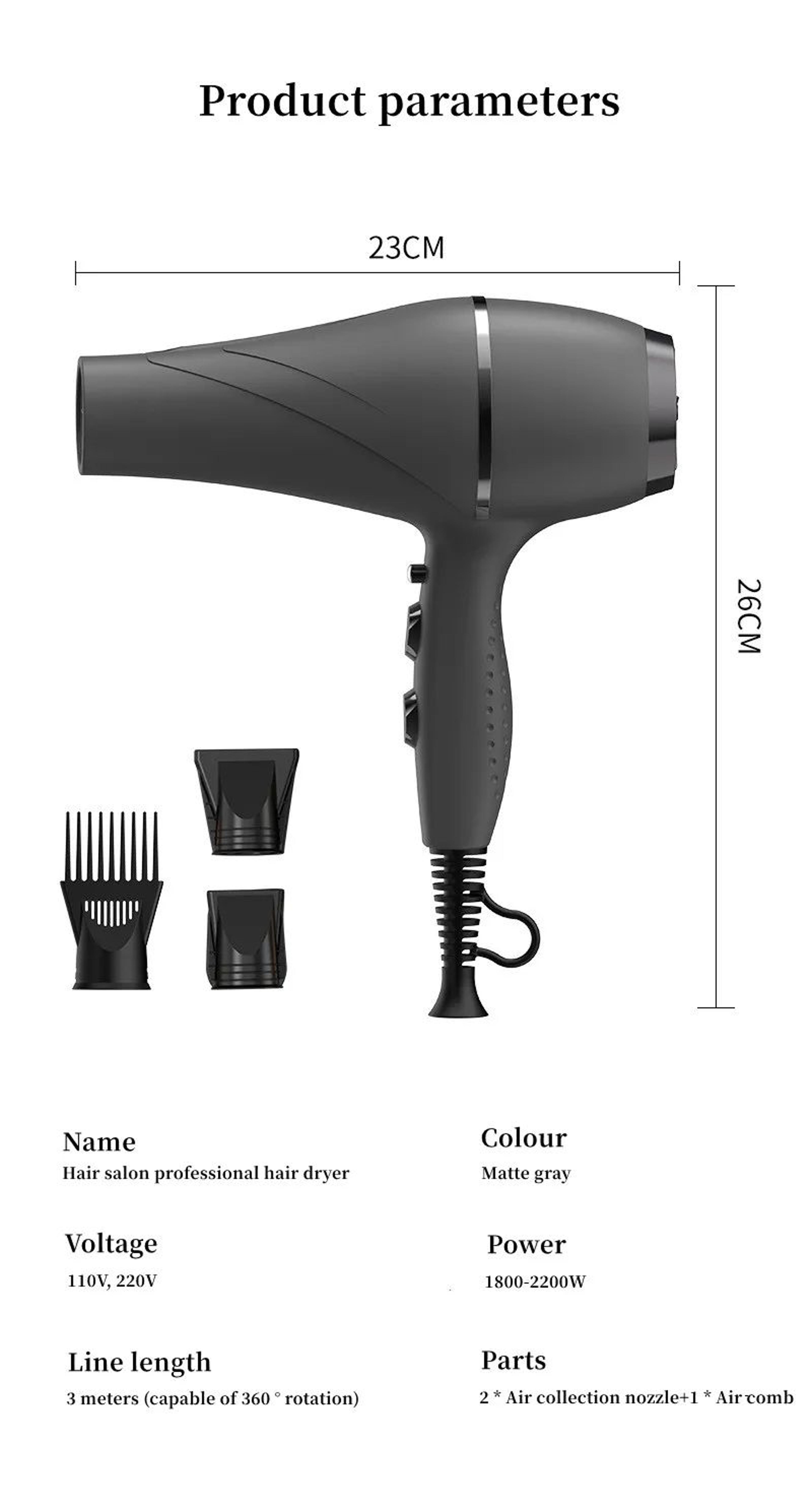 2400W High Speed Professional Hair Dryer With Fast Dry Technology 11