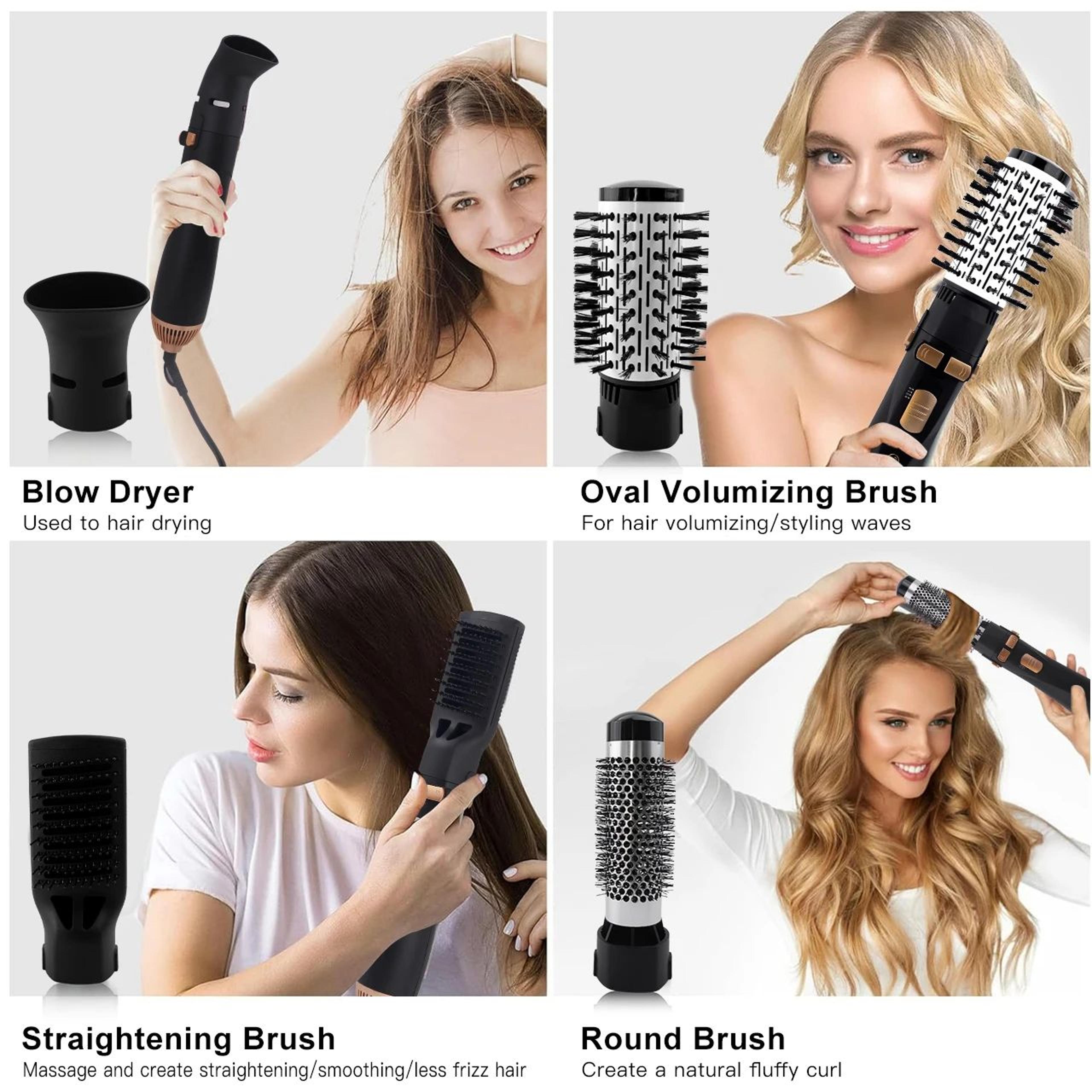 Hatteker 4 In 1 Hot Air Brush Hair Dryer And Styling Tool 1