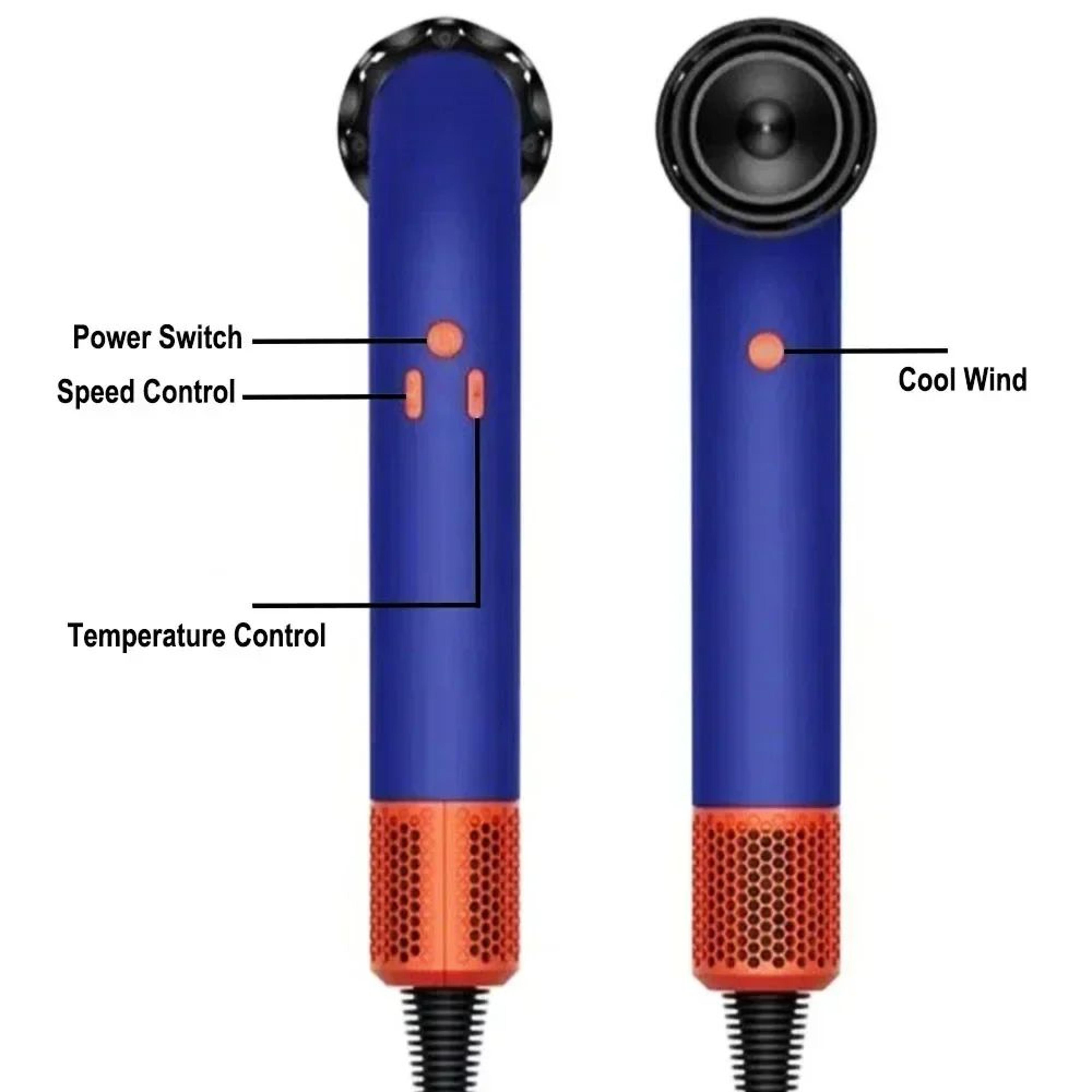 High Speed Ionic Hair Dryer With Bend Nozzle Fast Drying 4
