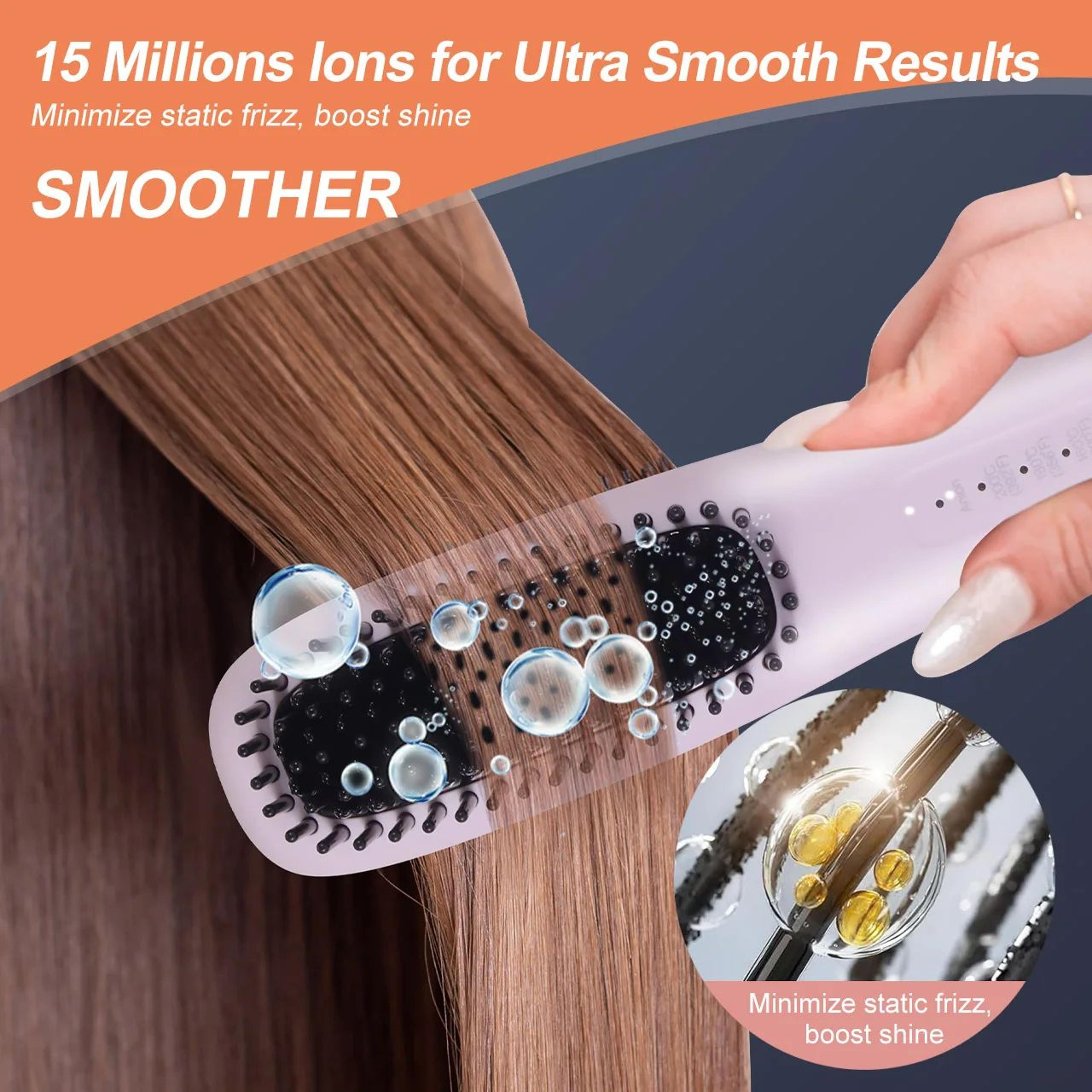 Hatteker Ionic Hair Straightening Comb With Adjustable Heat 3