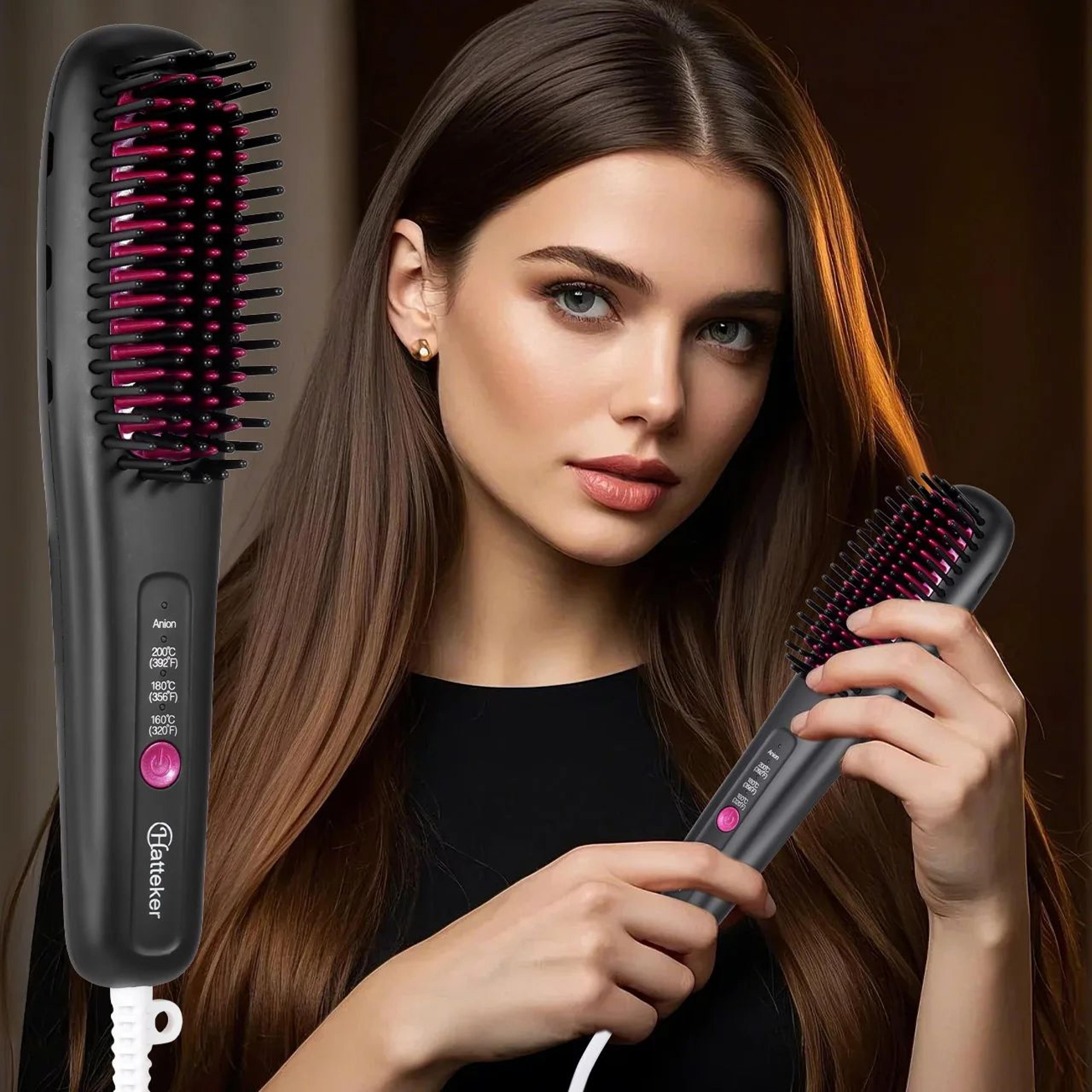 Hatteker Ionic Hair Straightening Comb With Adjustable Heat 7
