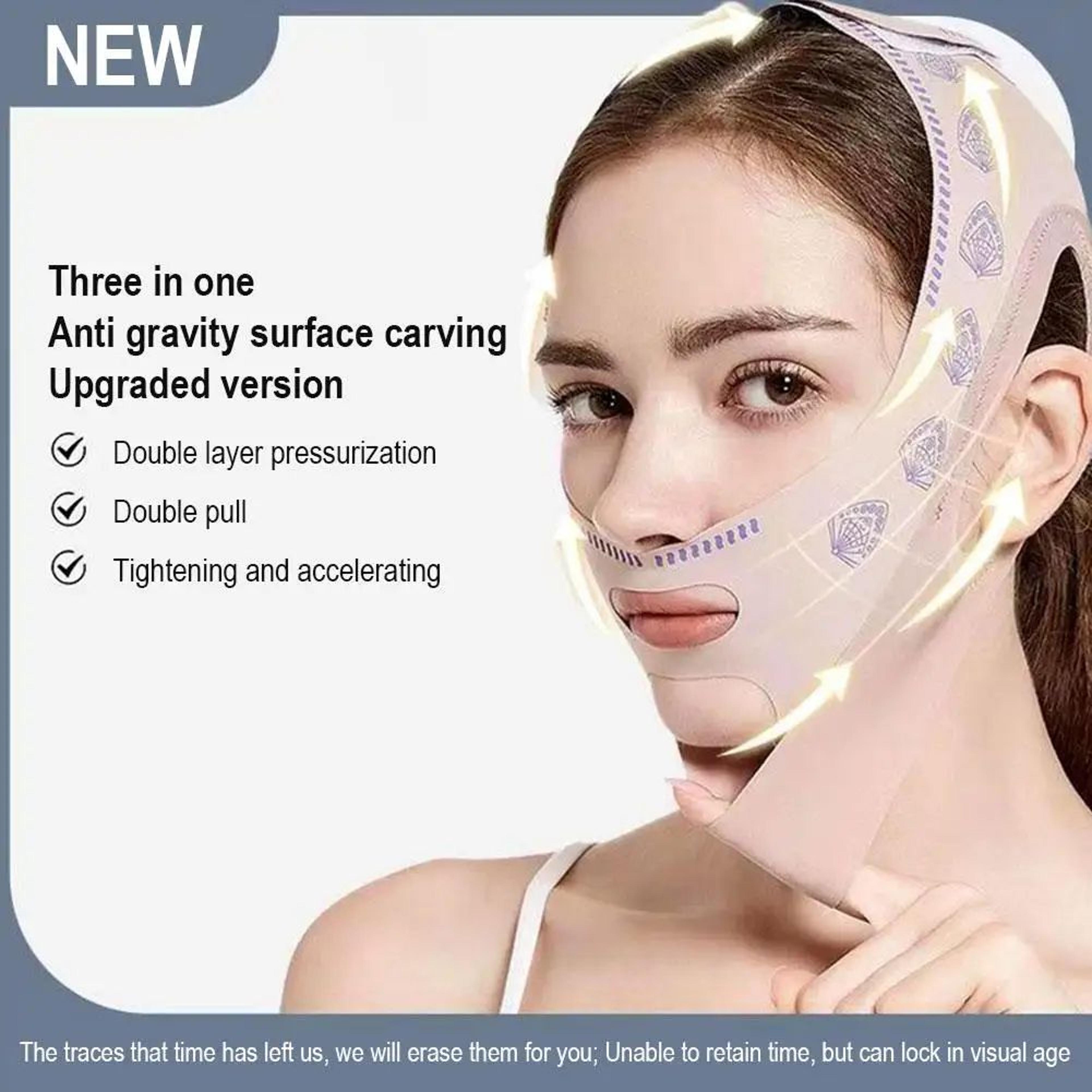 Double Layer V Line Face Slimming Bandage Chin Lift Strap 2