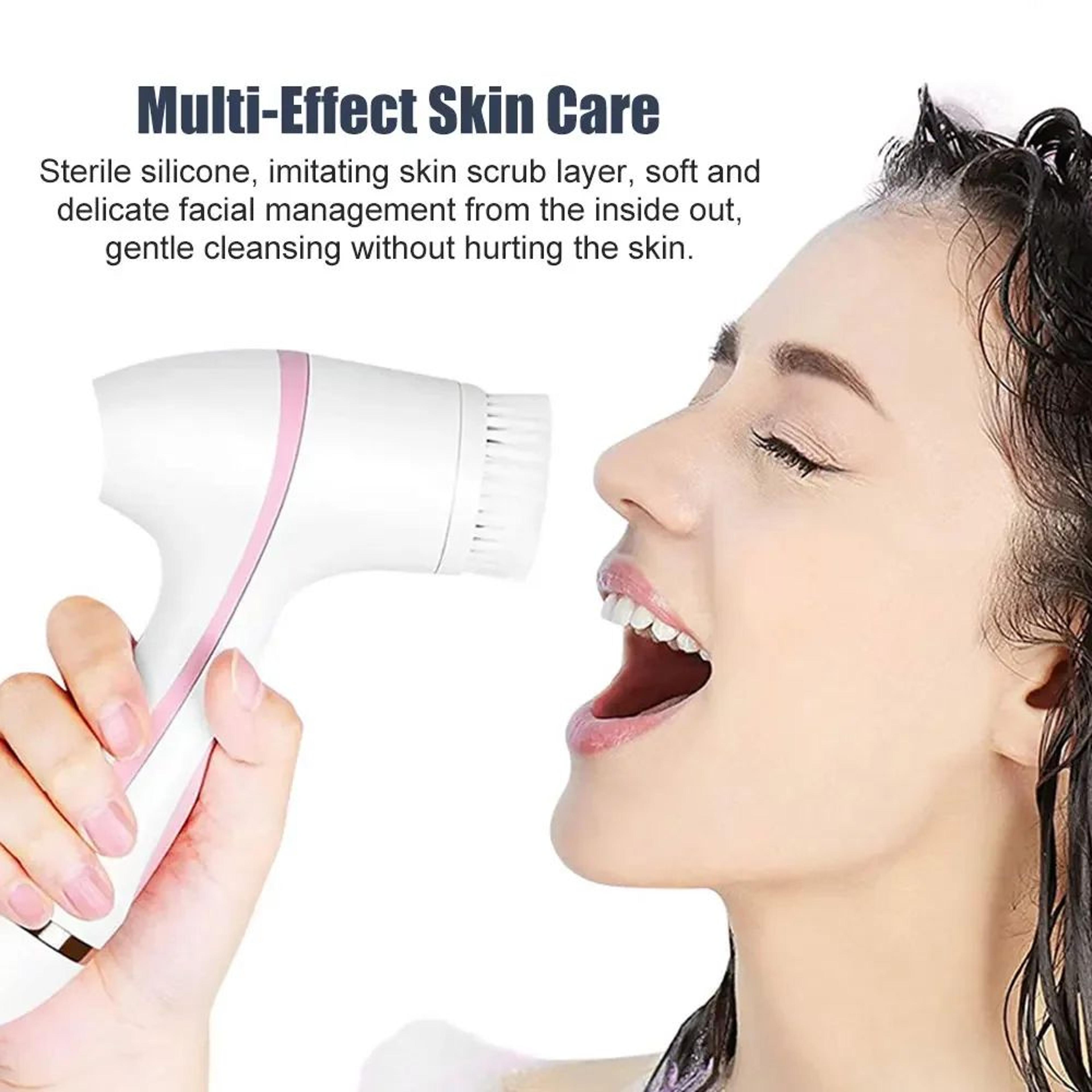 3 In 1 Electric Facial Cleansing Brush Sonic Face Massager 5