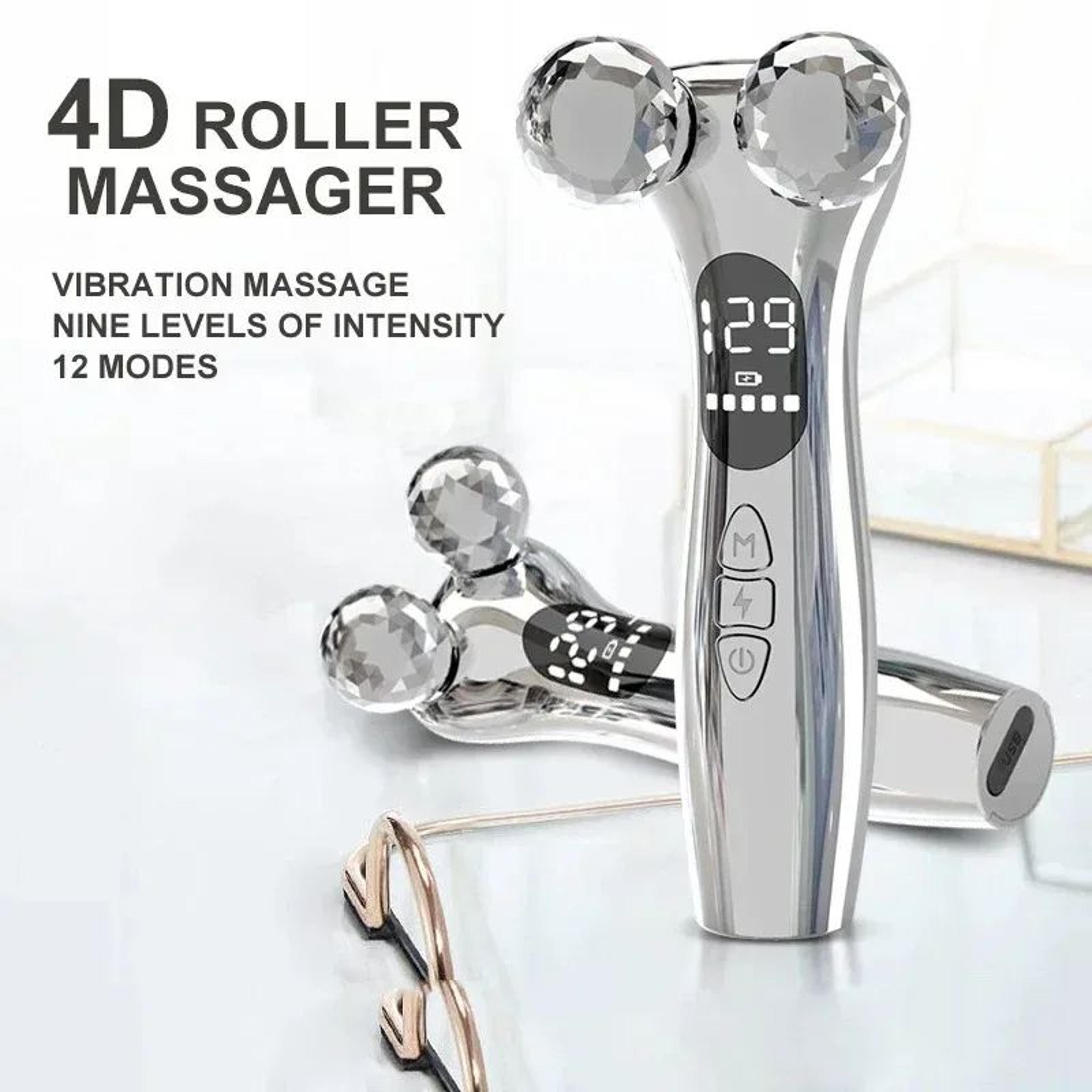 Electric Microcurrent Facial Roller With LED Display 3