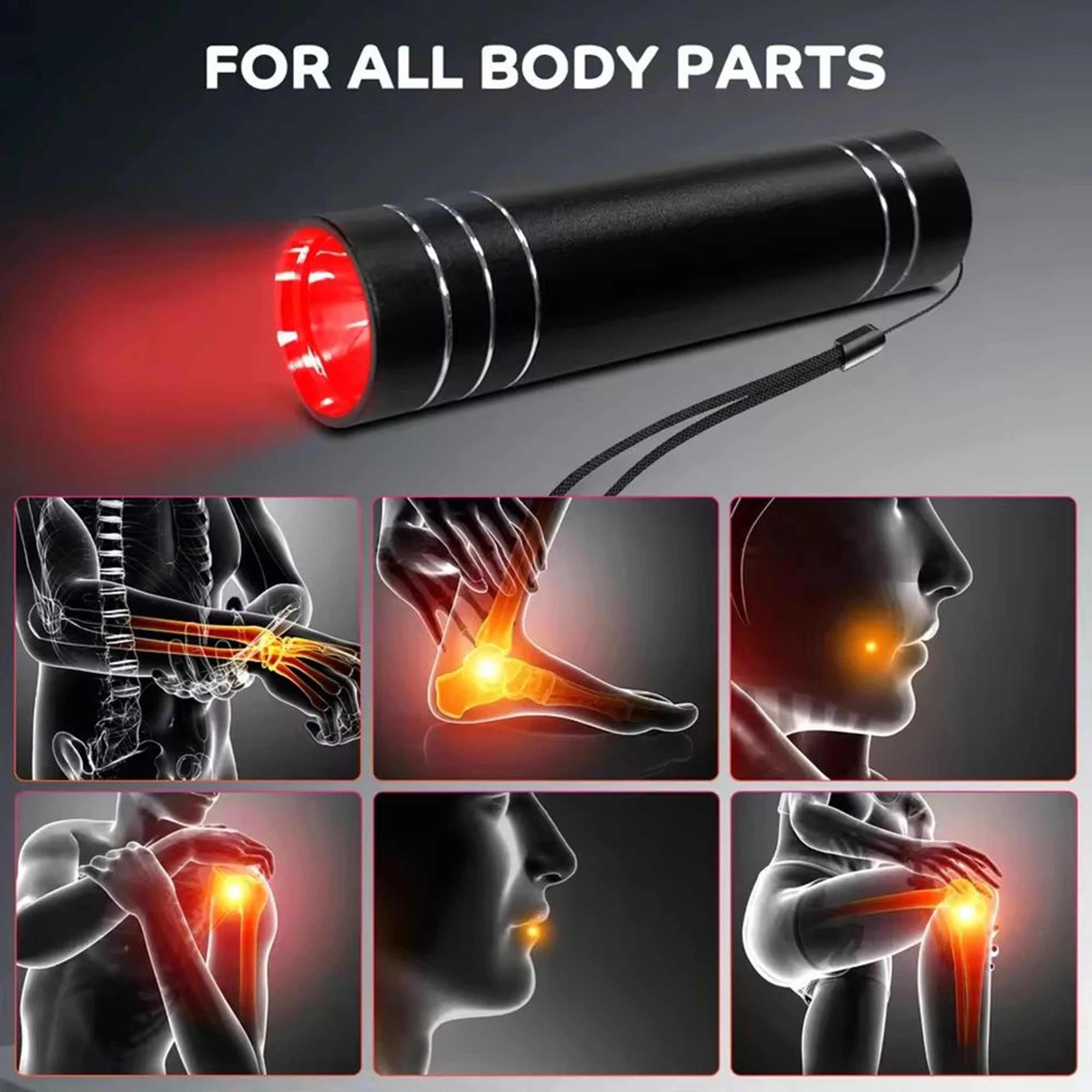 Portable Red Blue LED Light Therapy Flashlight 6