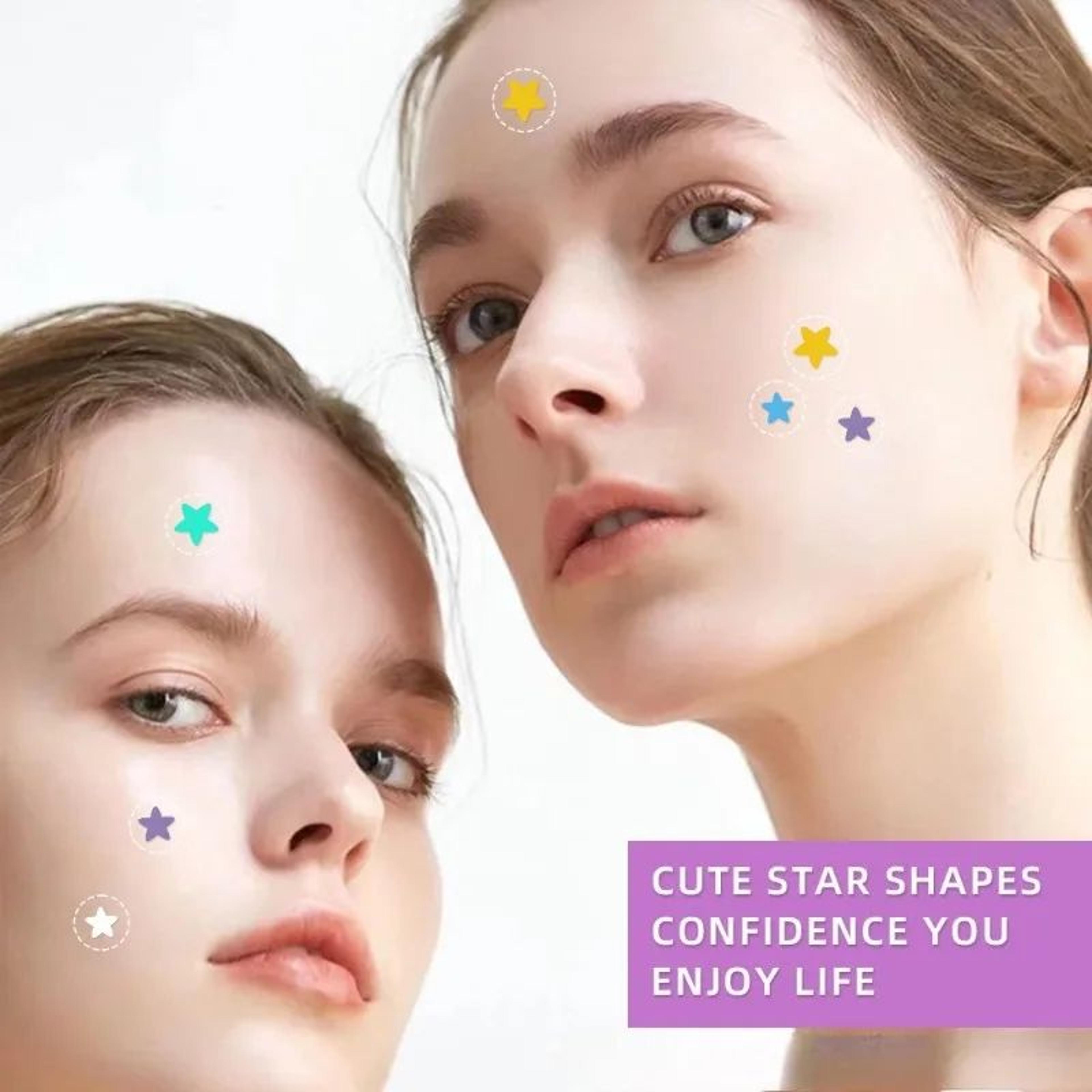 280 Piece Colorful Star Pimple Patches For Acne Care 9