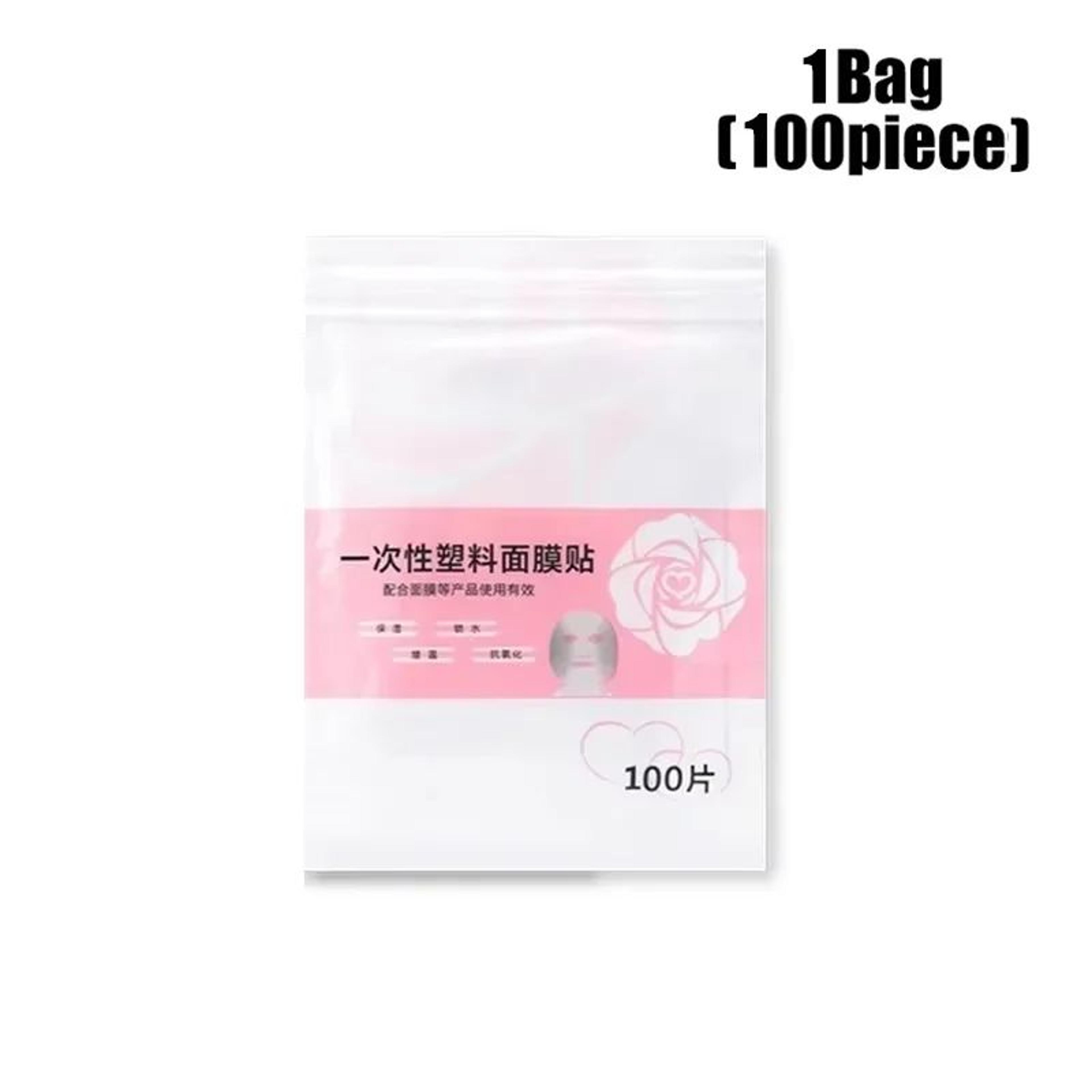Disposable Plastic Facial Mask Wrap Sheets 100 Or 500 Pieces 6