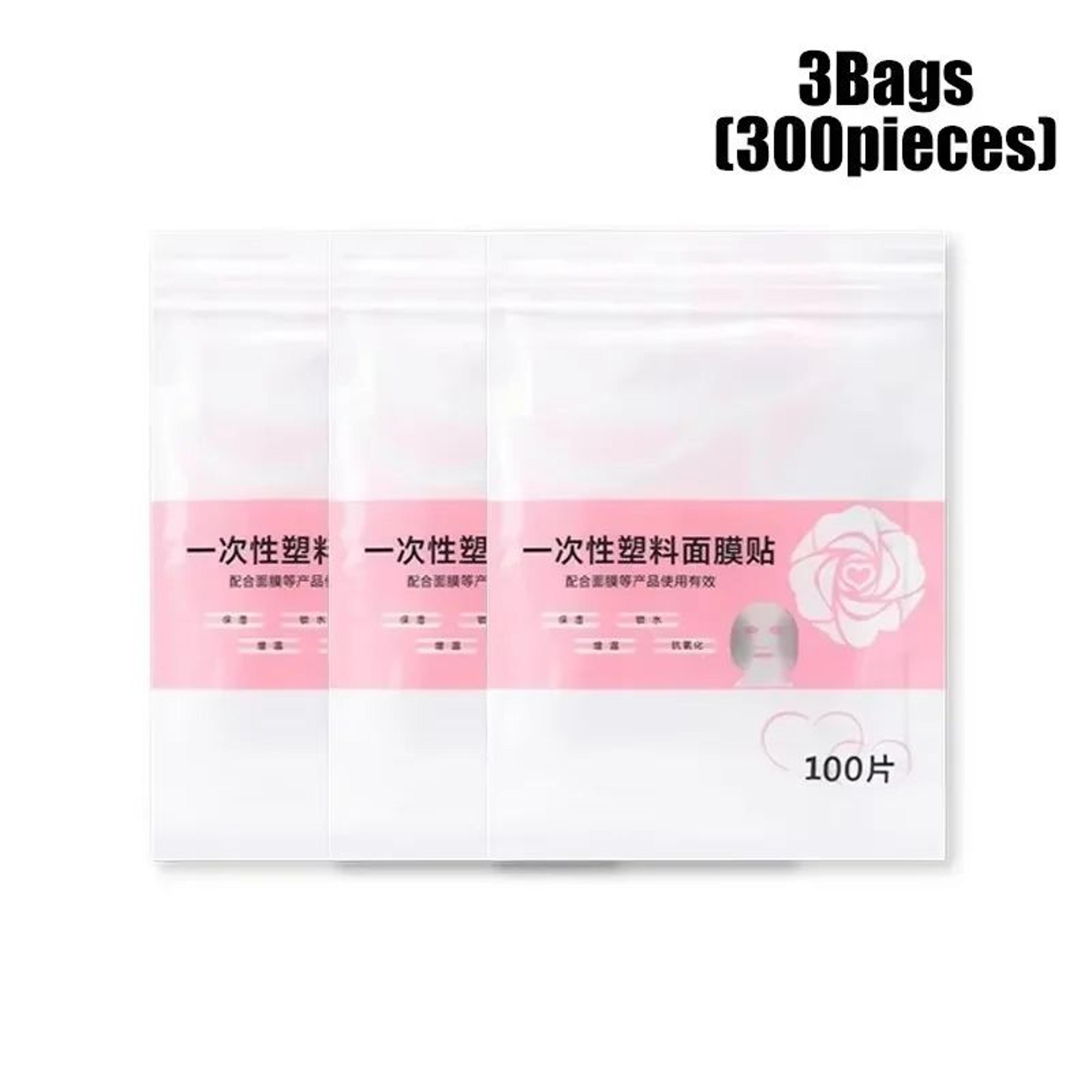 Disposable Plastic Facial Mask Wrap Sheets 100 Or 500 Pieces 8