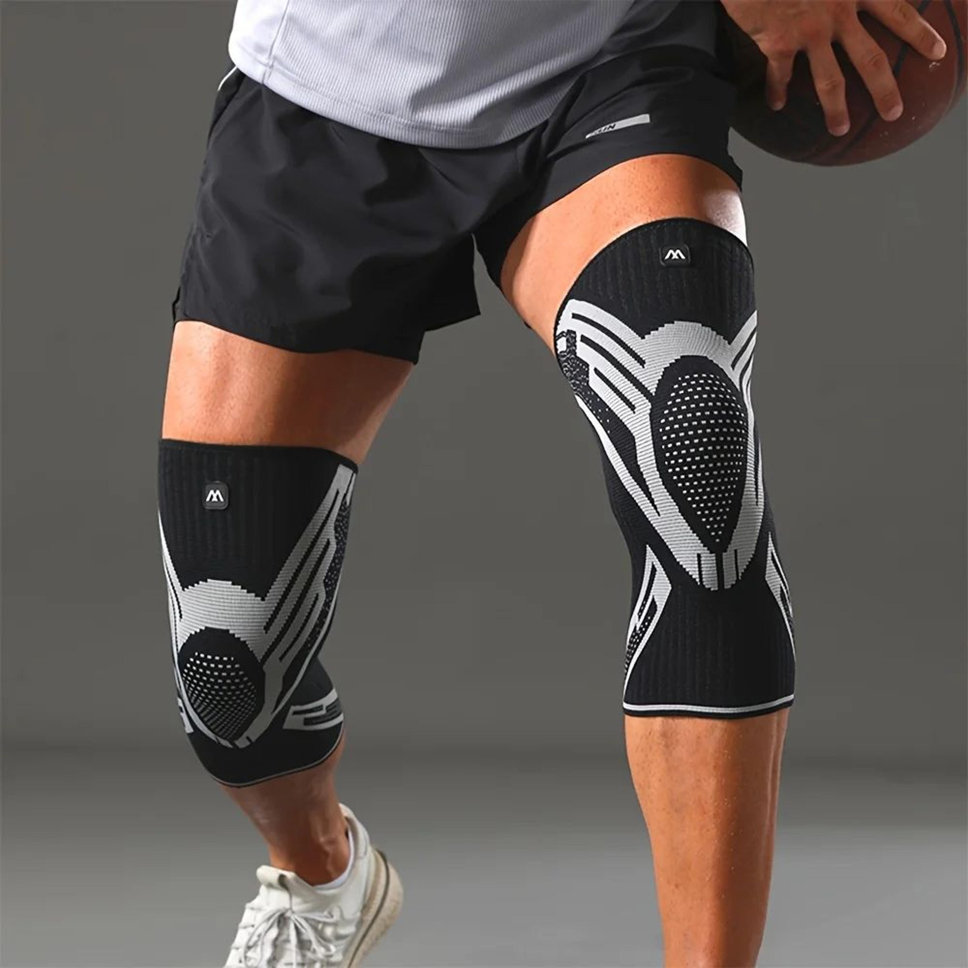 Compression Knee Support Sleeve With Spring Stabilizers 4