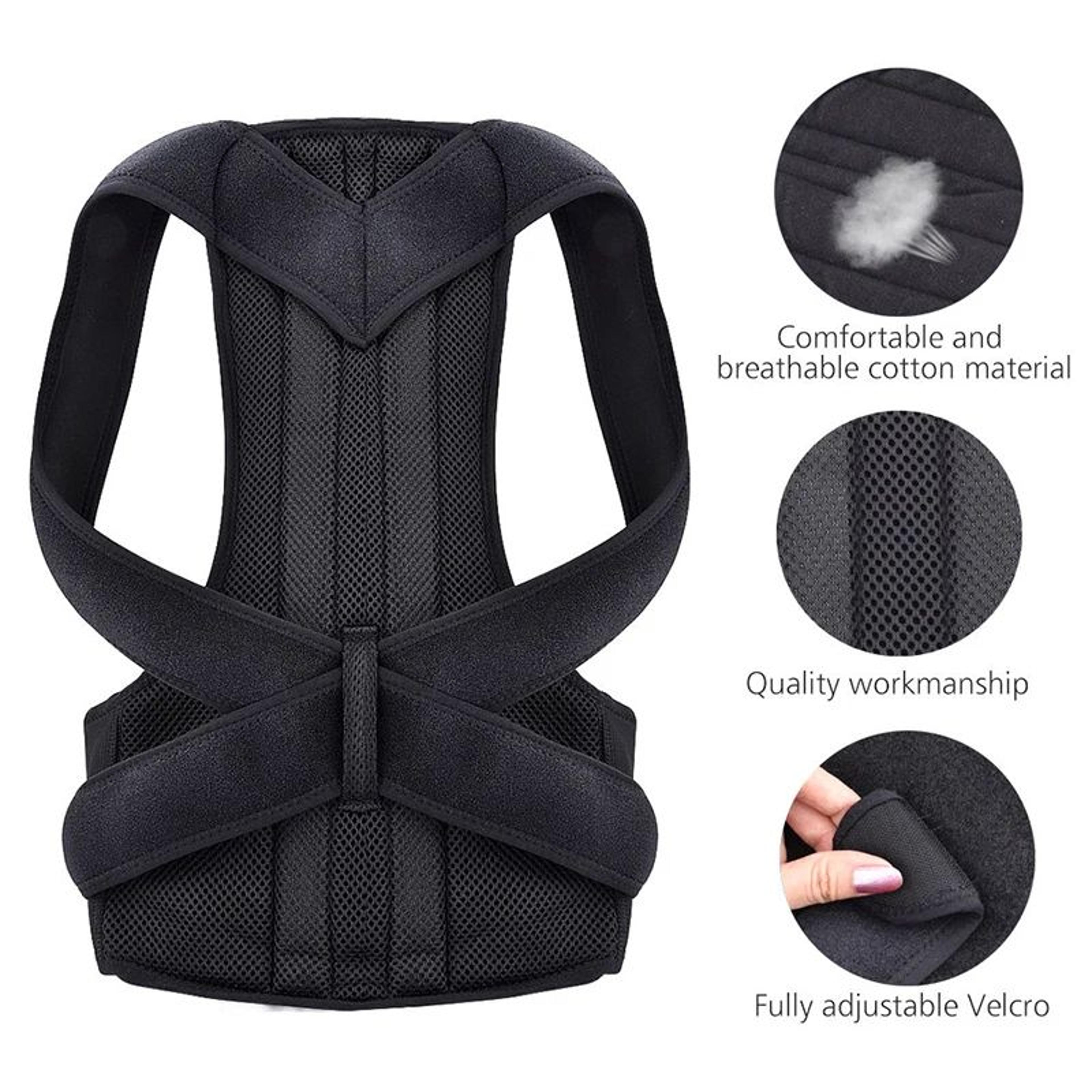 Adjustable Posture Corrector Back Brace With Lumbar Support 1