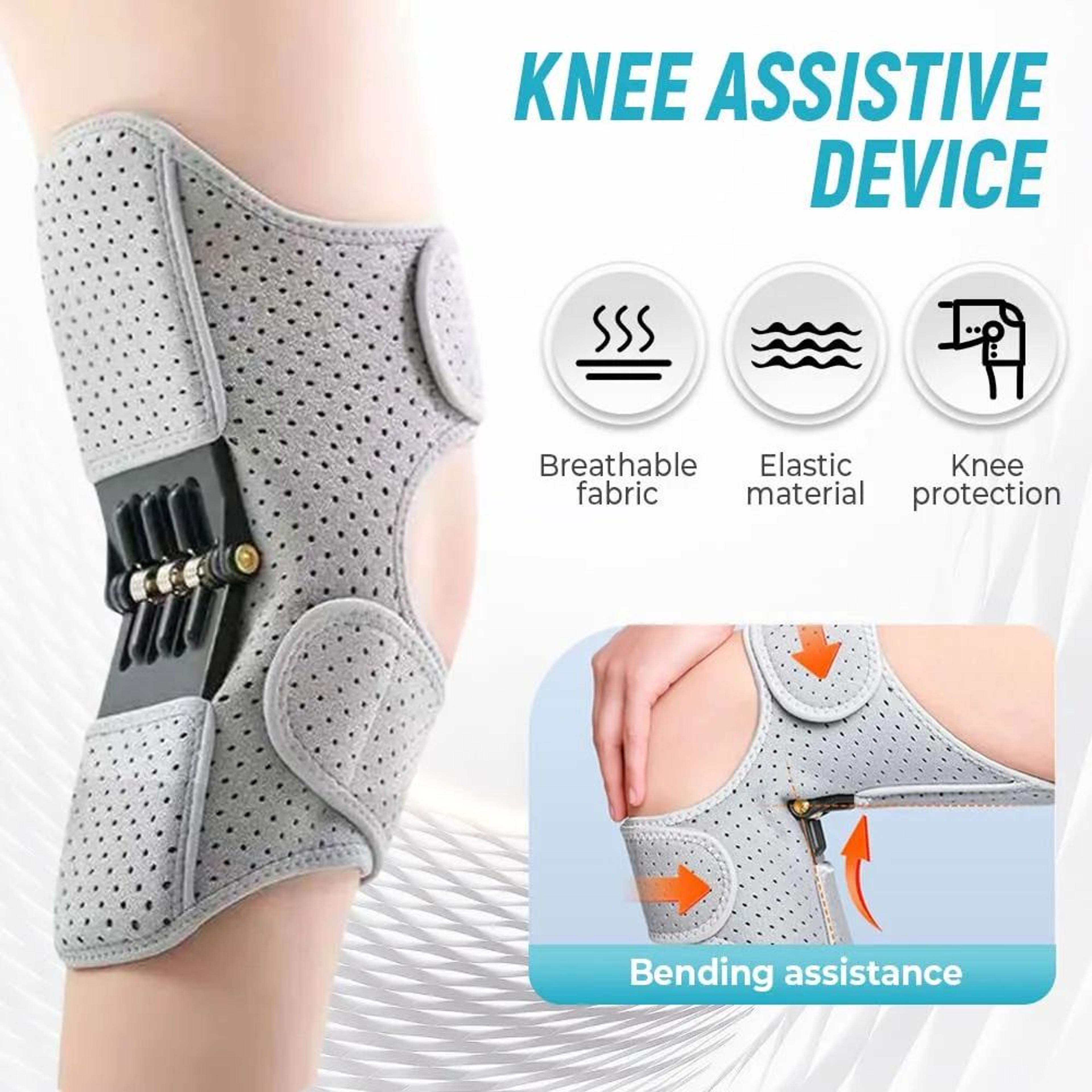 Spring Loaded Knee Support Brace With Adjustable Stabilizer 2