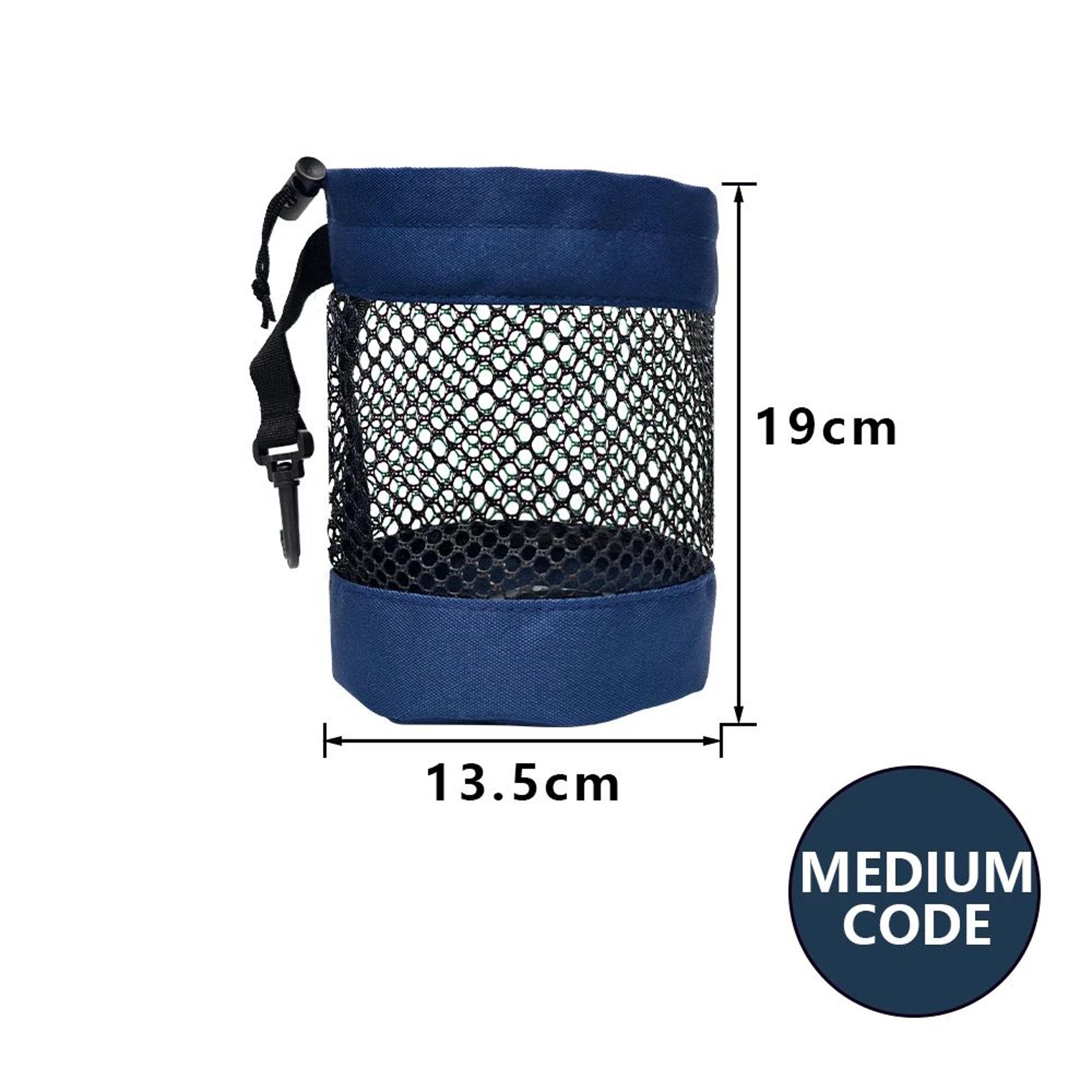 Golf Ball Pouch With Clip Mesh Nylon Storage Bag 10