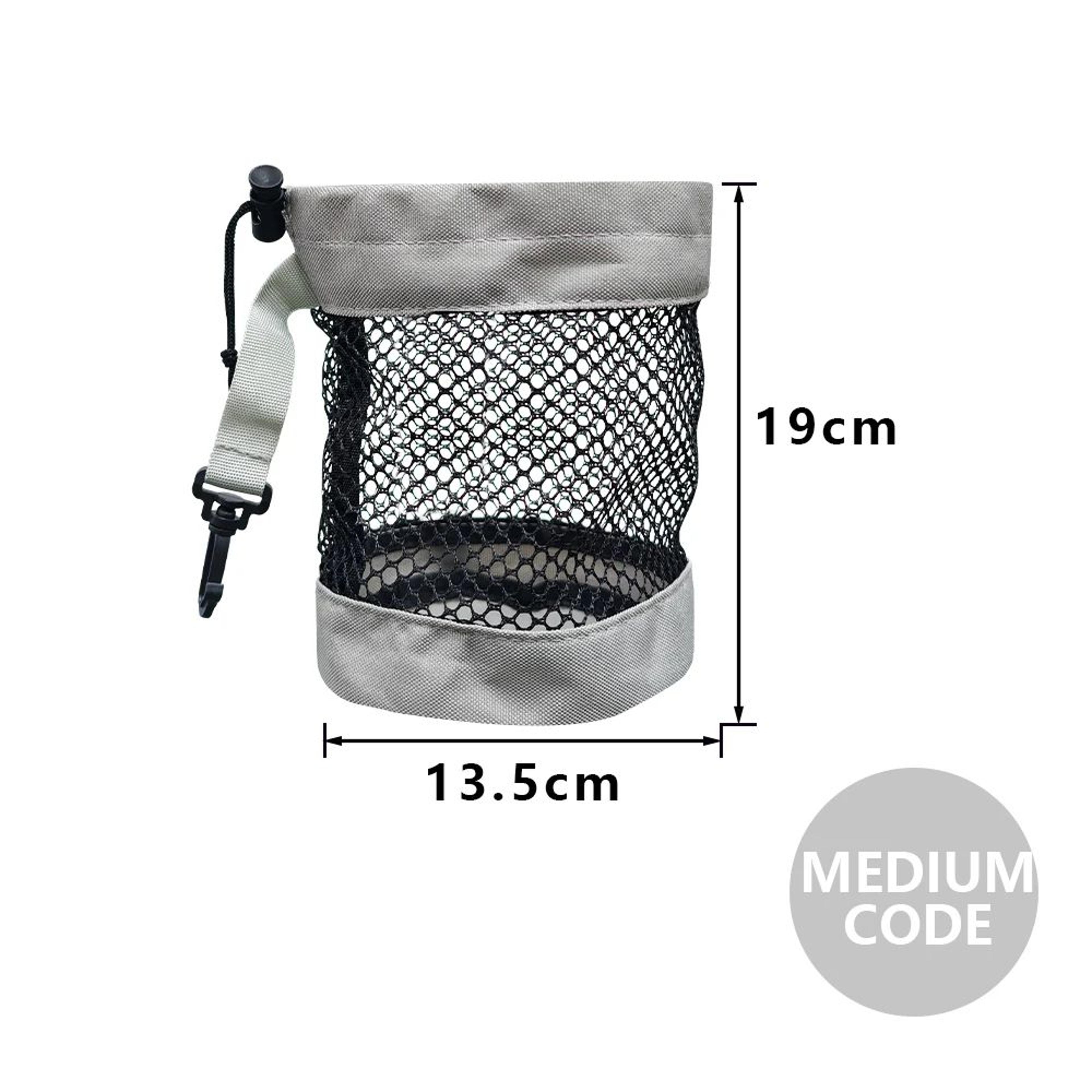 Golf Ball Pouch With Clip Mesh Nylon Storage Bag 13