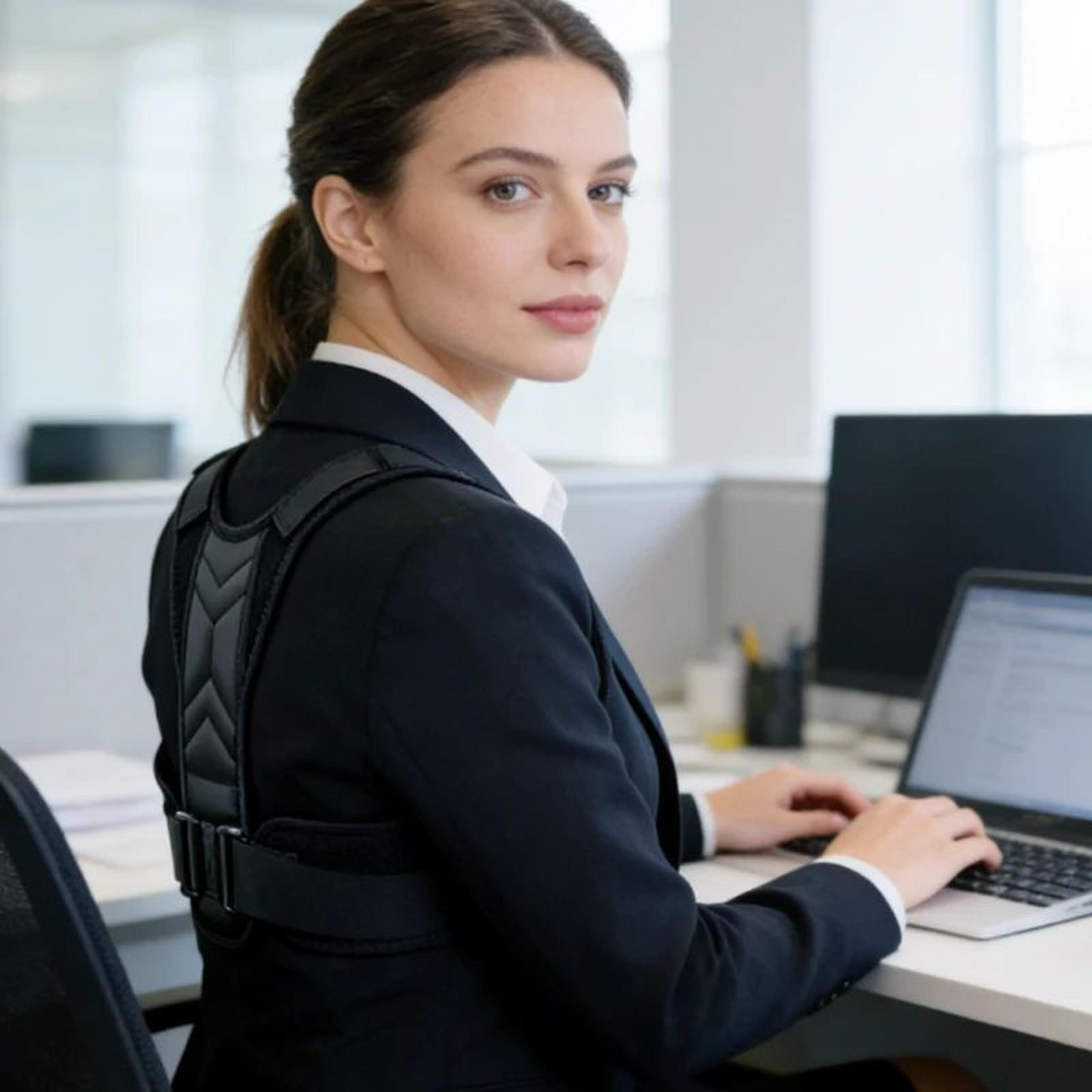 Adjustable Back Posture Corrector Shoulder And Neck Support Brace 2