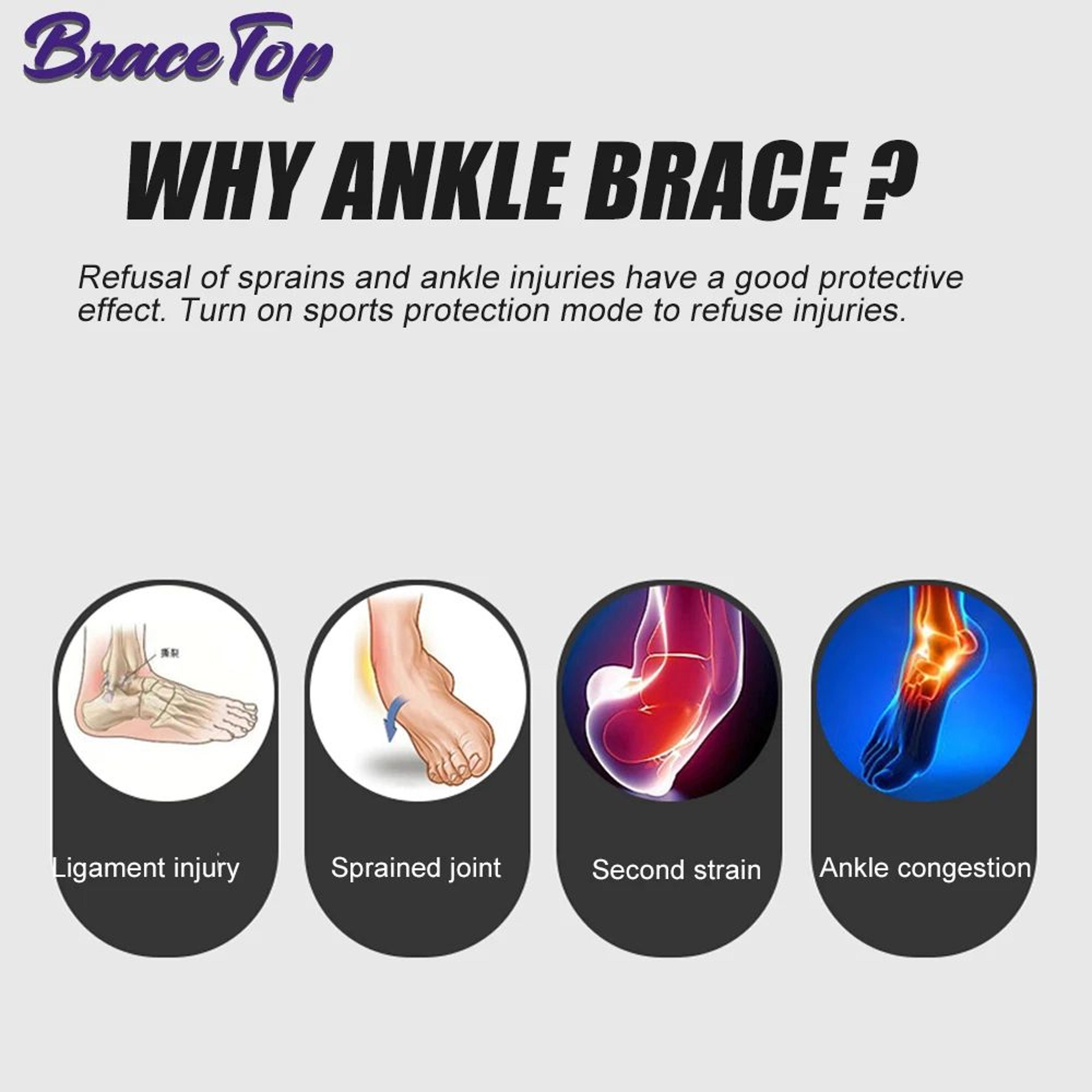 Professional Compression Ankle Support Brace For Sports 7
