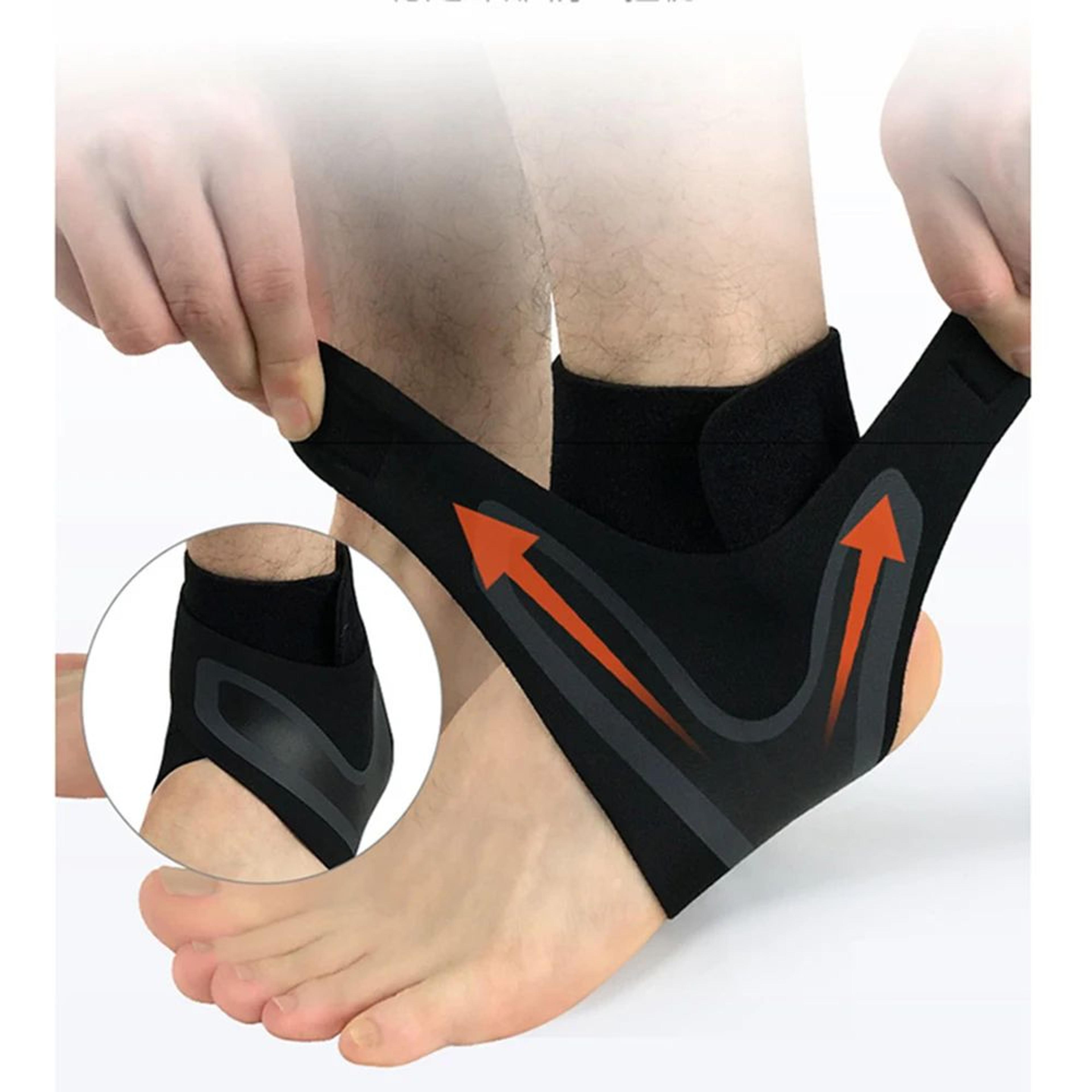 Compression Ankle Support Sleeve For Left And Right Foot Anti Sprain Heel Protector 2