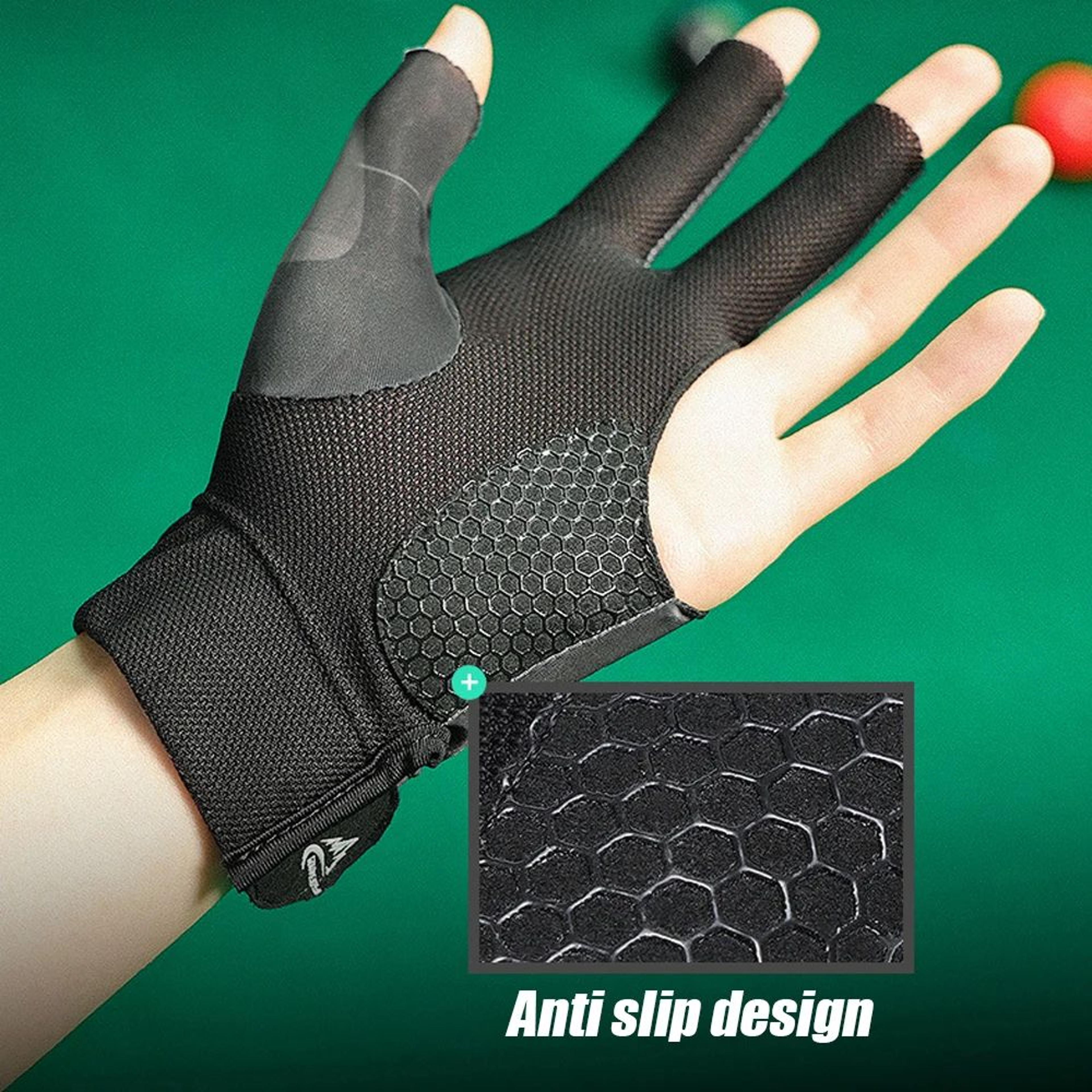 Open Three Finger Billiard Cue Glove For Snooker And Pool 1