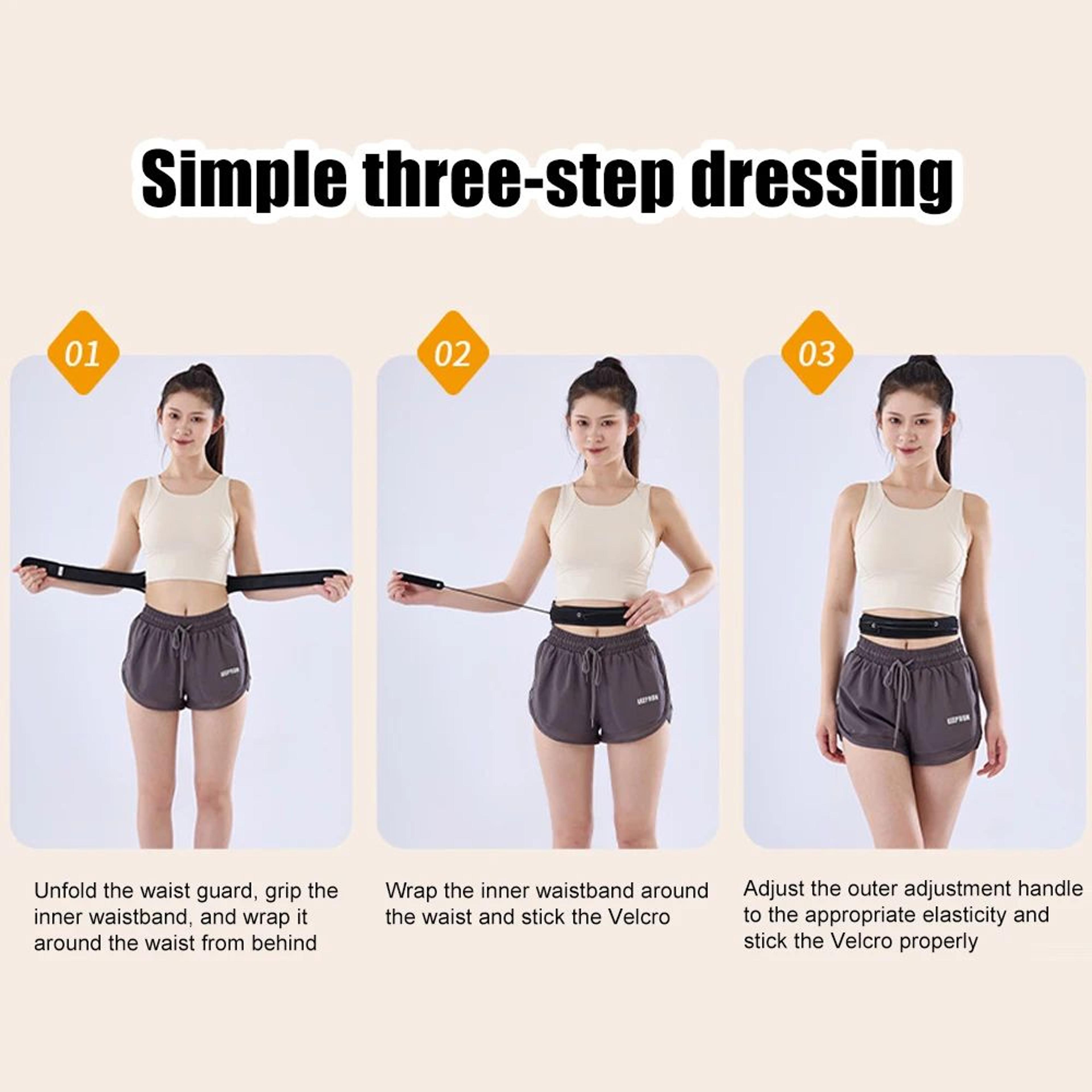 Adjustable Lumbar Back Support Brace With Pulley Compression 3