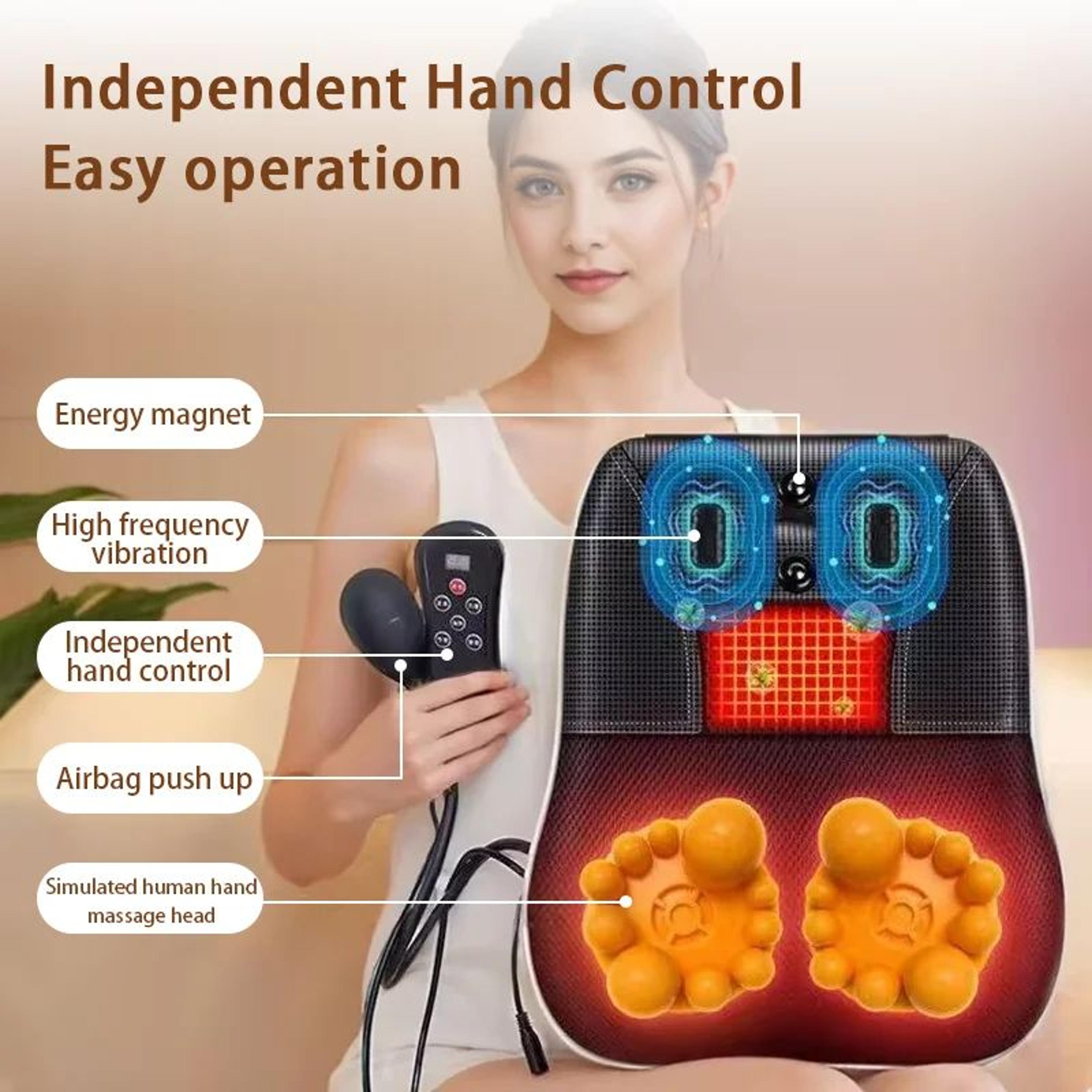 Electric Shiatsu Neck Massage Pillow With Heat And Vibration 3