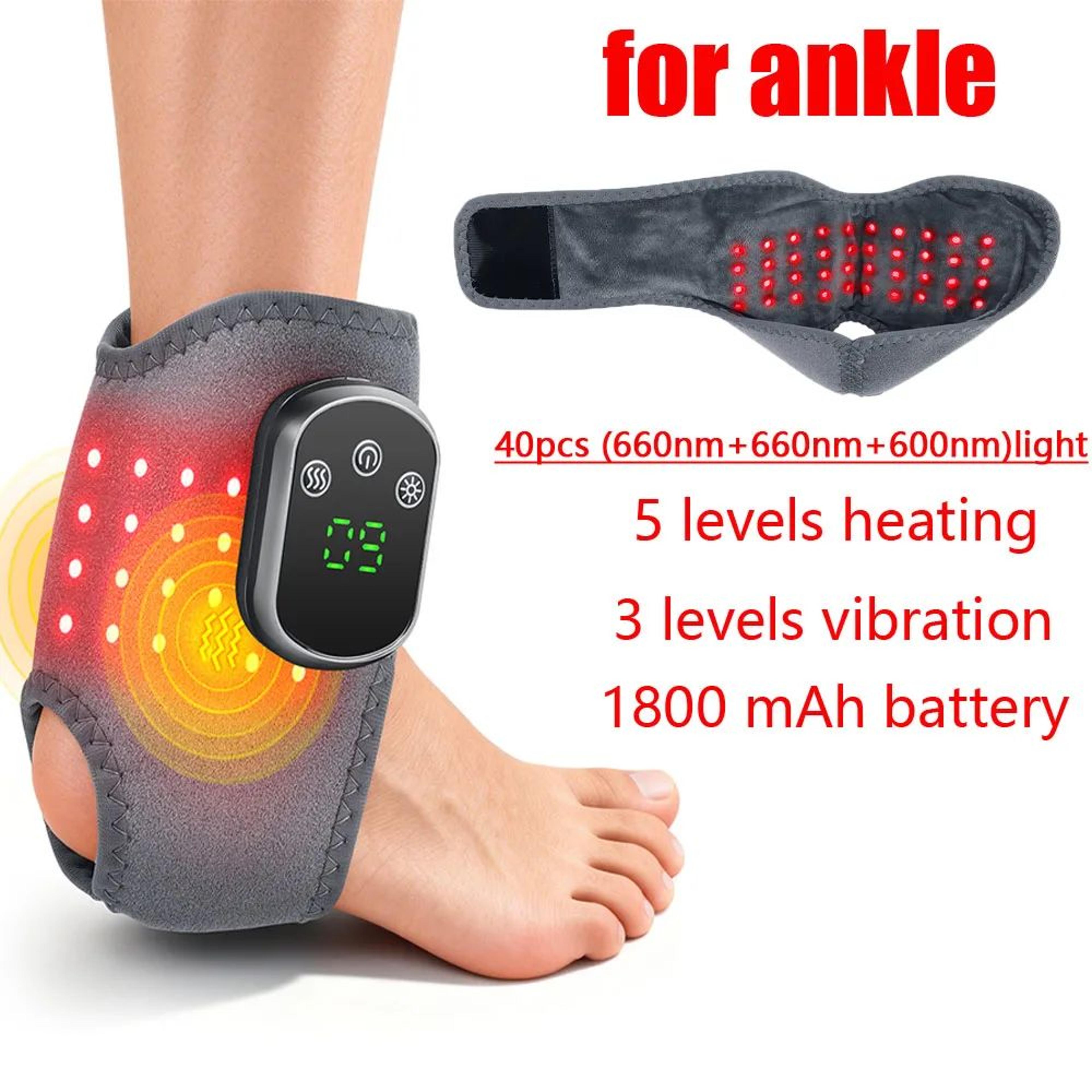 Cordless Heated Ankle Massager Wrap With Vibration And 5 Heat Levels 11