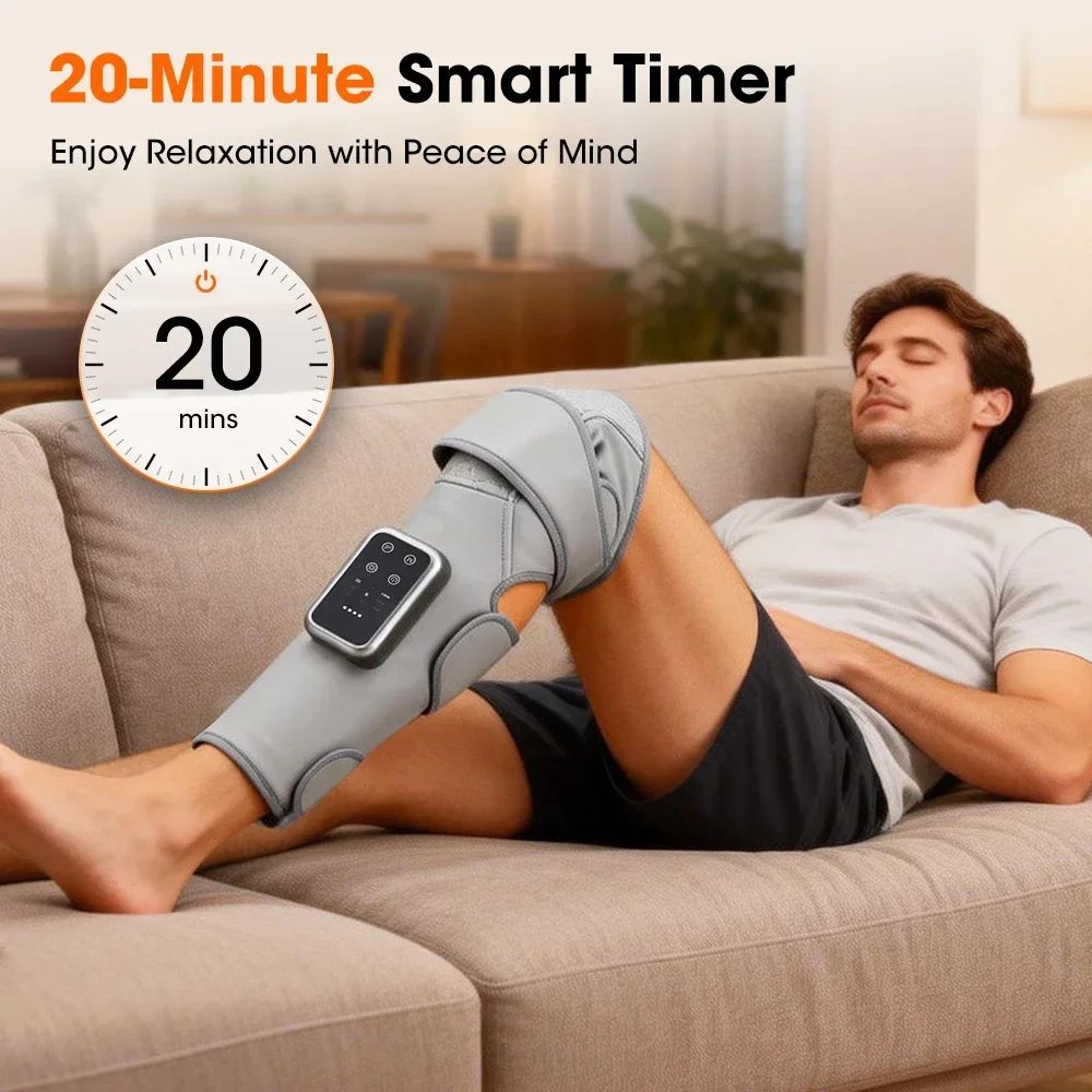 360 Full Leg And Knee Air Compression Massager With Heat 5