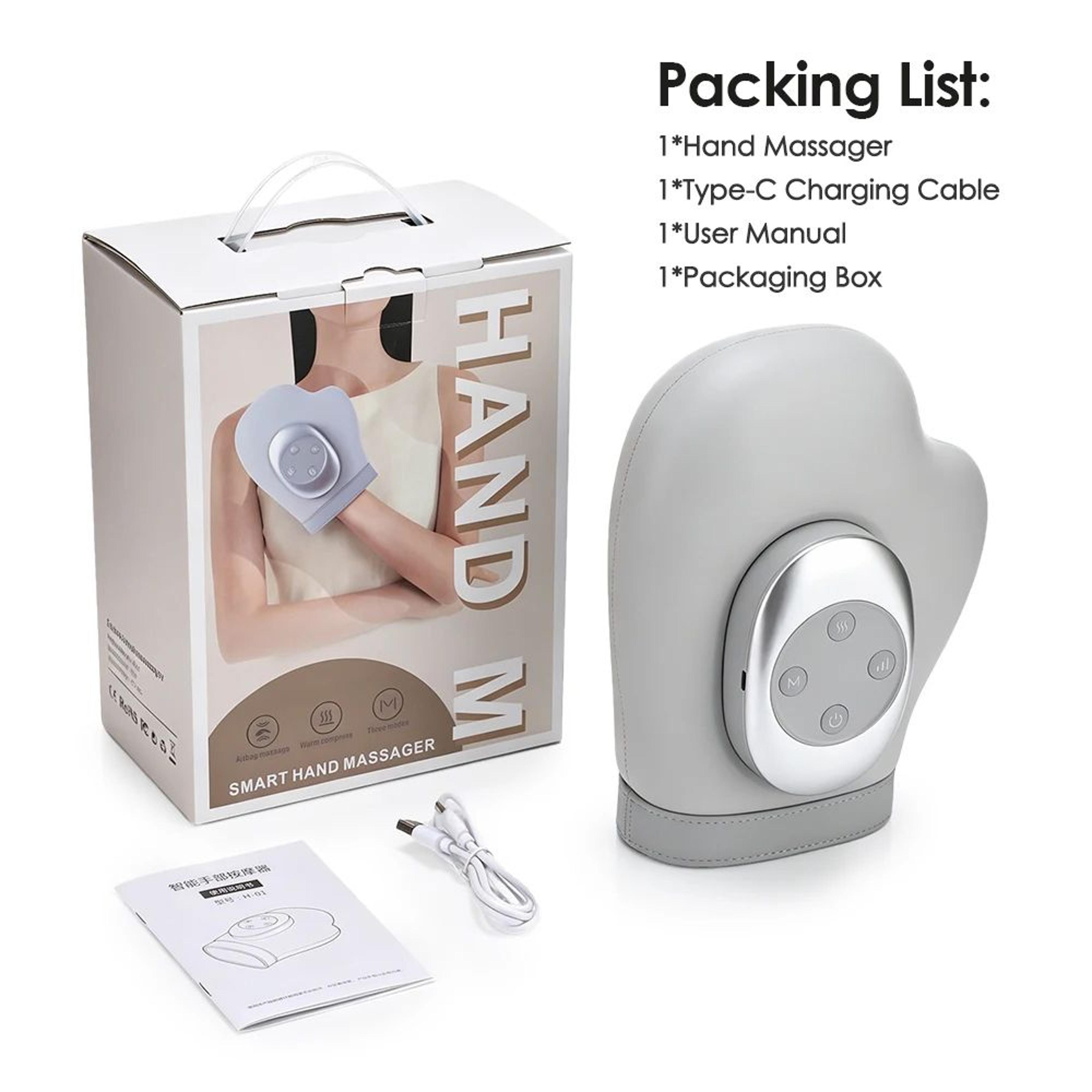 Rechargeable Electric Hand Massager With Heat Air Compression And Shiatsu 6