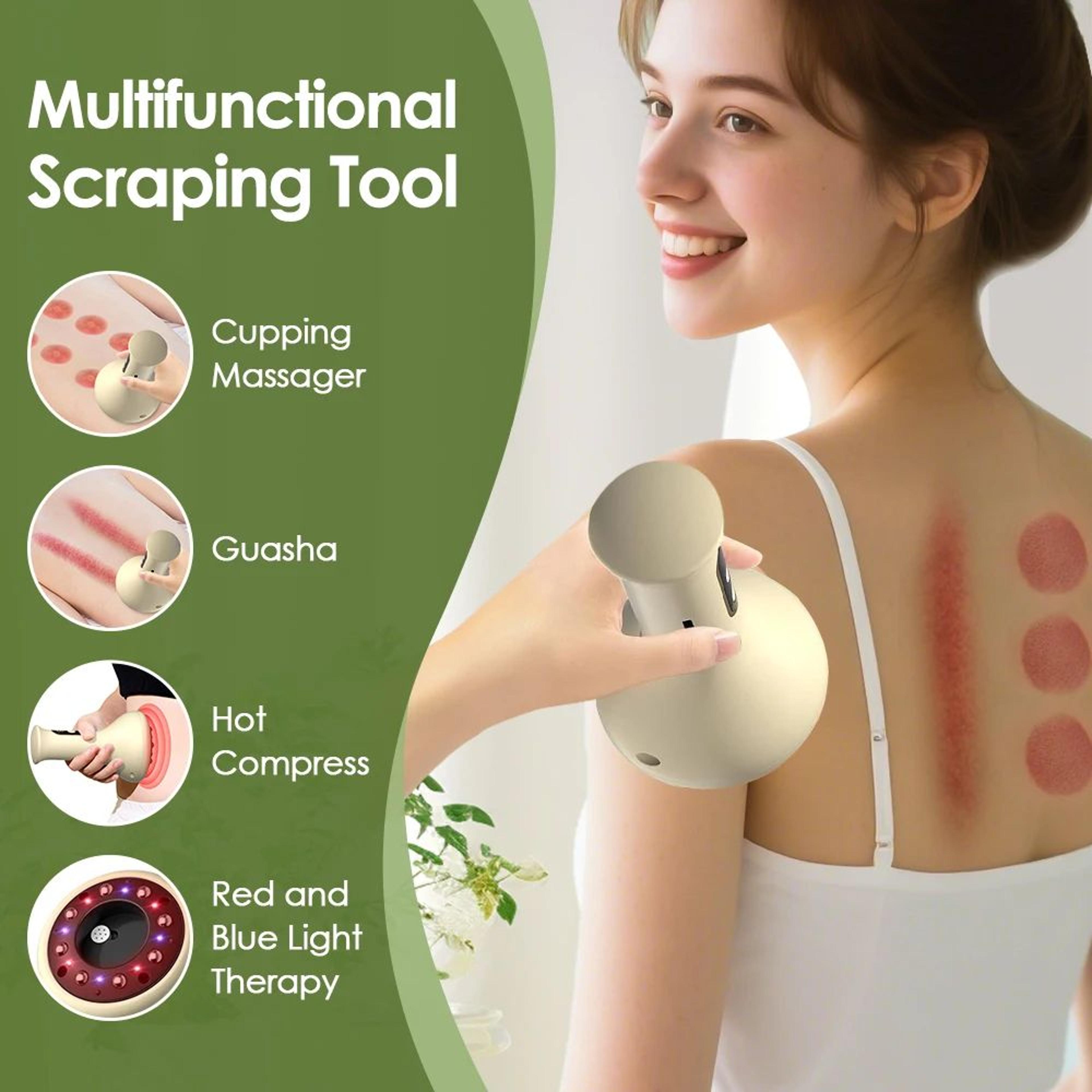 Smart Cupping Massage Machine With Heat And Red Light 6
