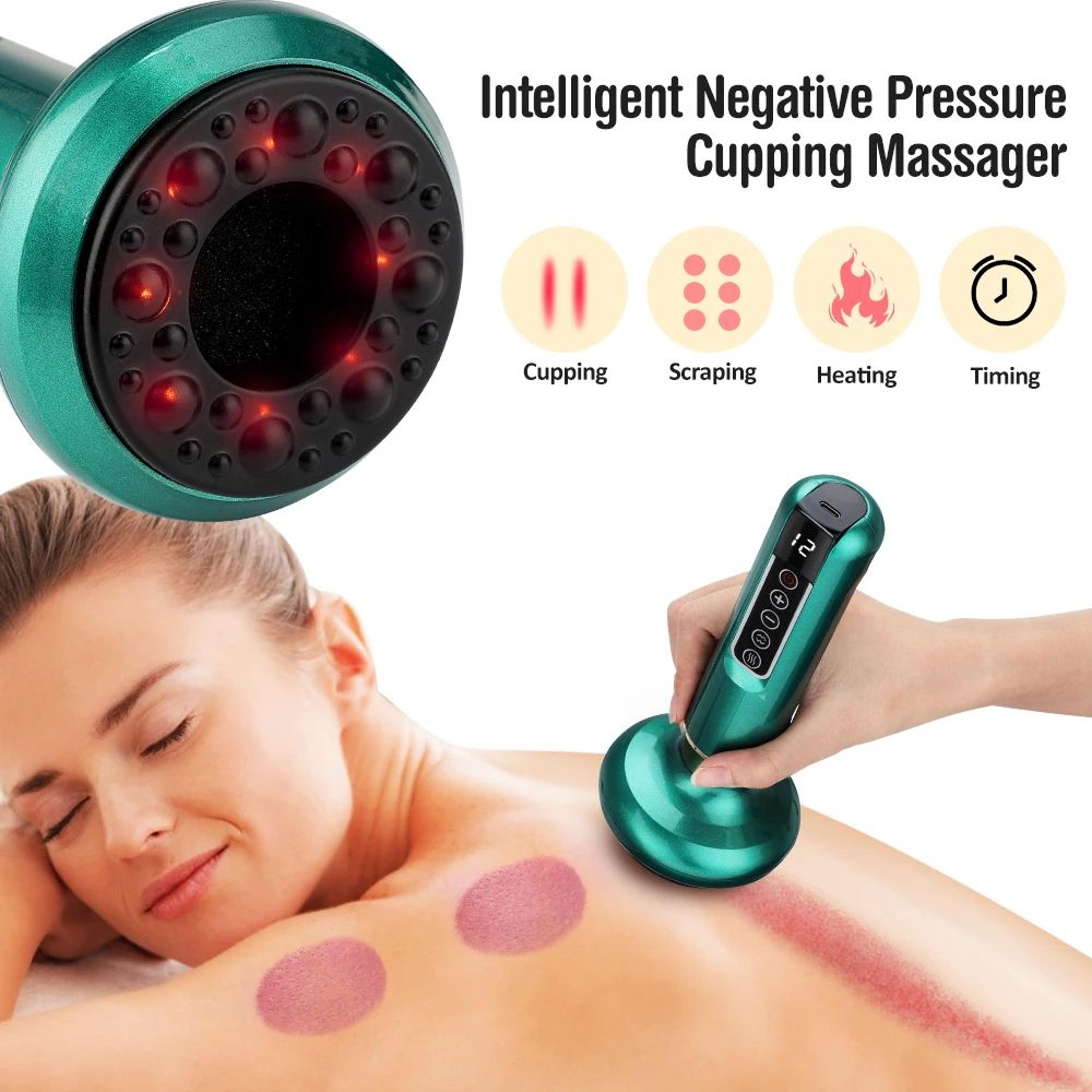 Smart Cupping Massage Machine With Heat And Red Light 12
