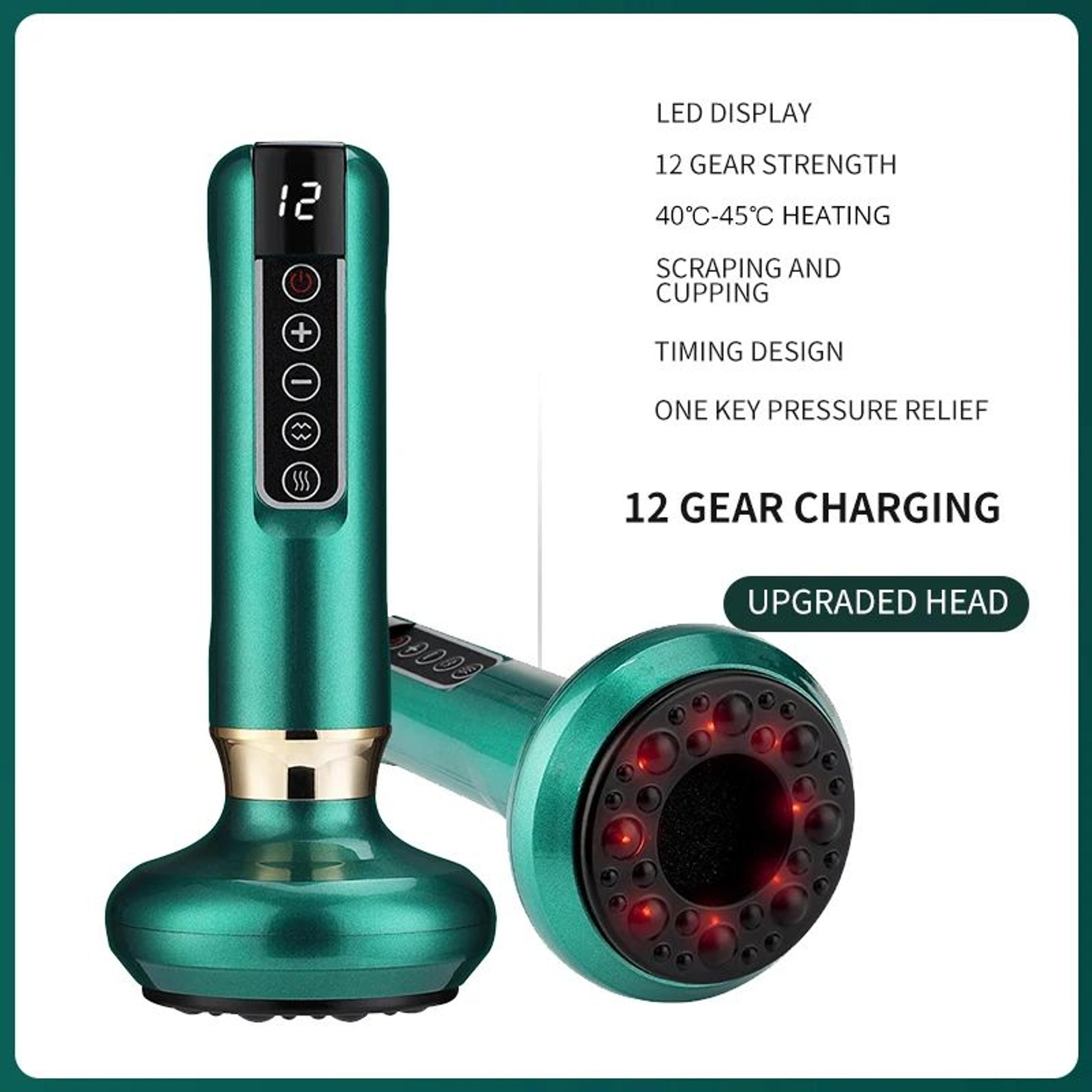 Smart Cupping Massage Machine With Heat And Red Light 15