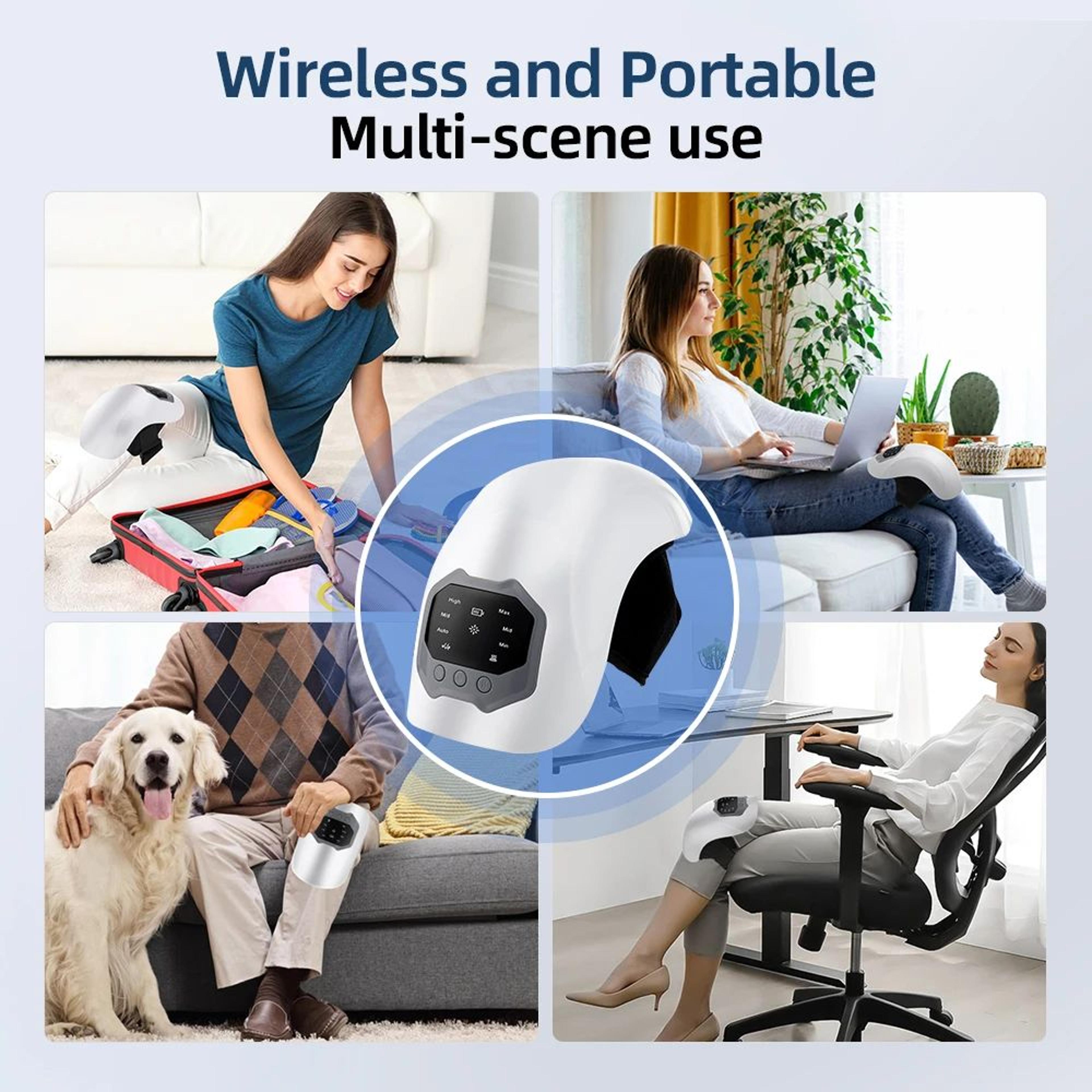 Cordless Heated Knee Massager With Heat And Vibration 5