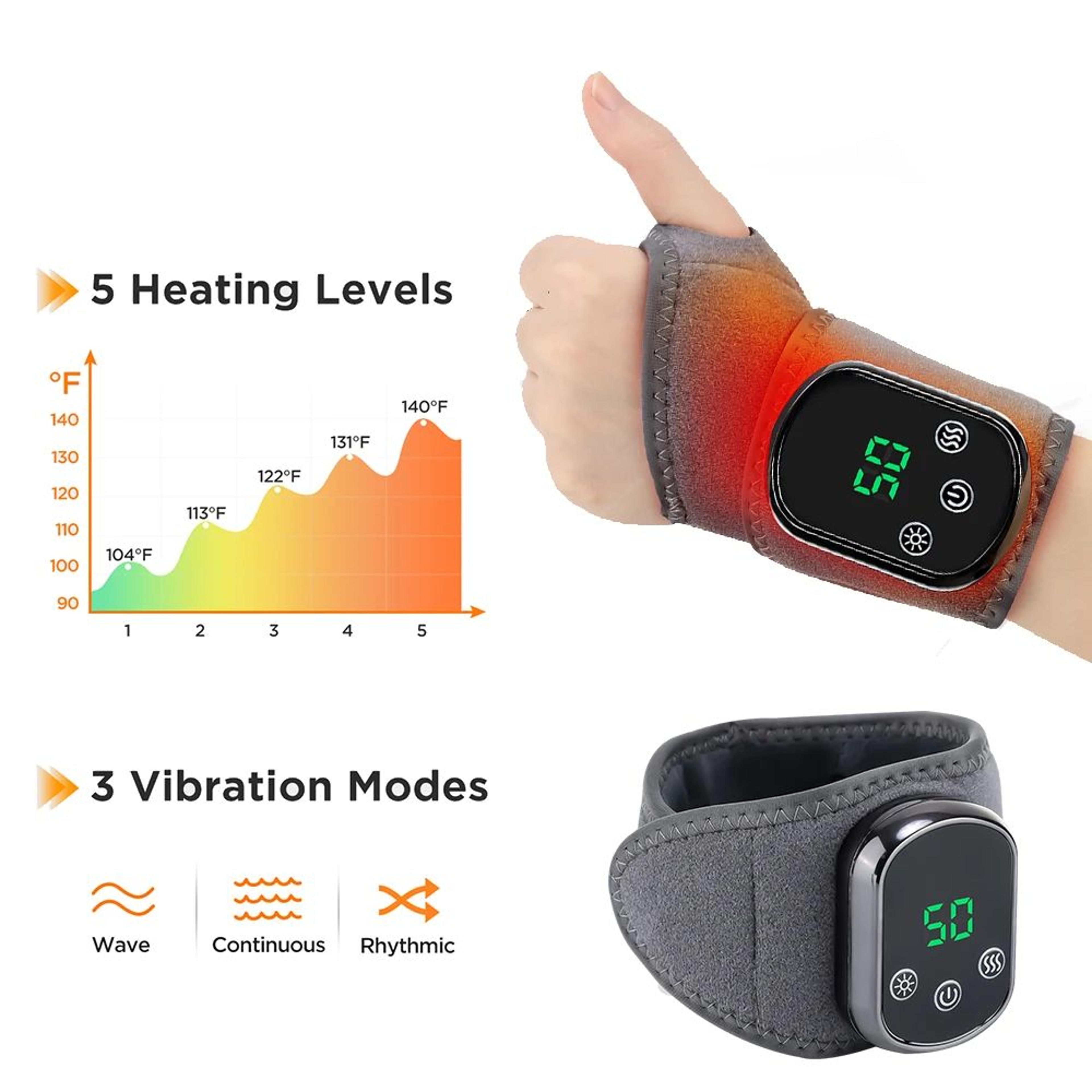 Cordless Heated Ankle Brace With Vibration Massage 10