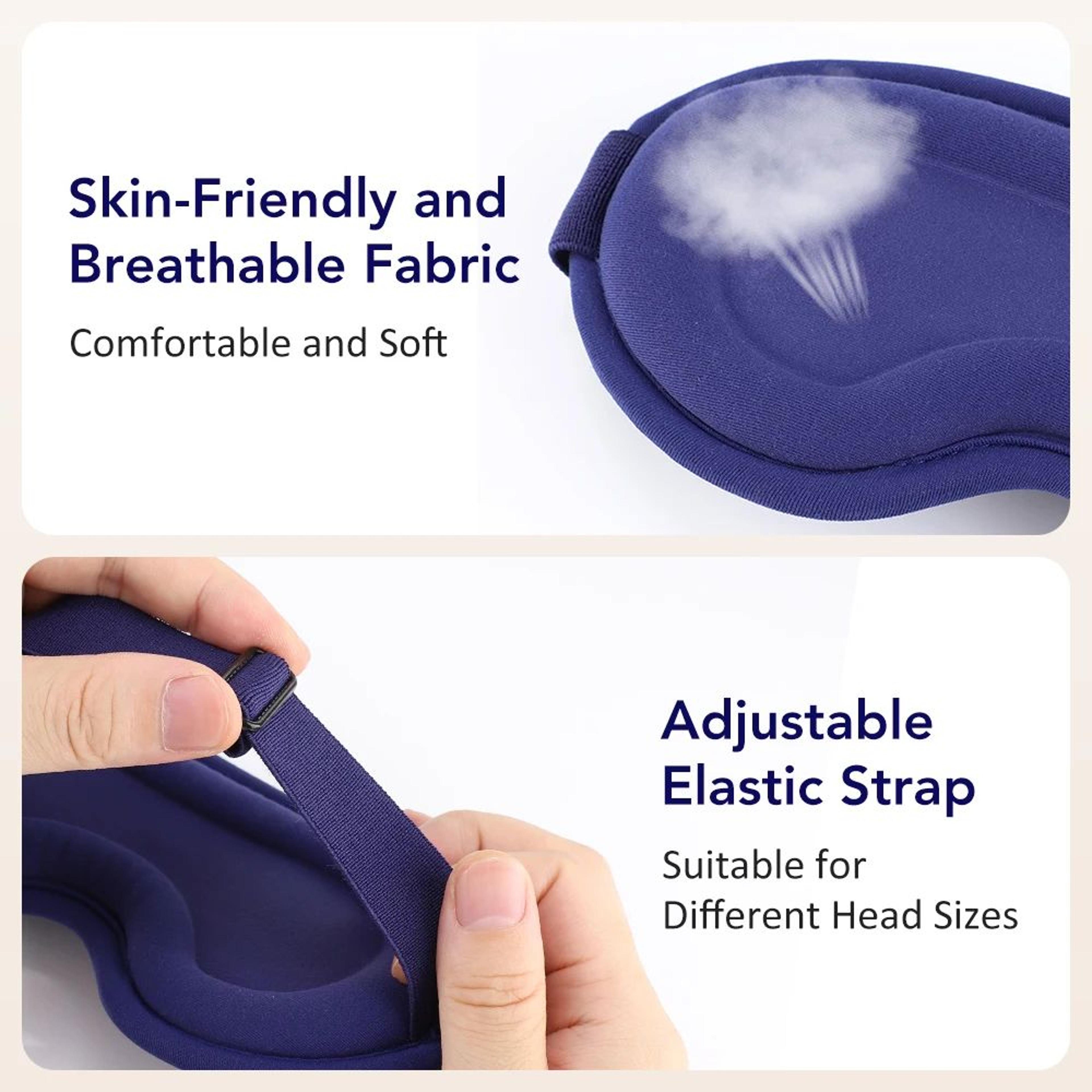 USB Heated Eye Massager Sleep Mask With Vibration 11