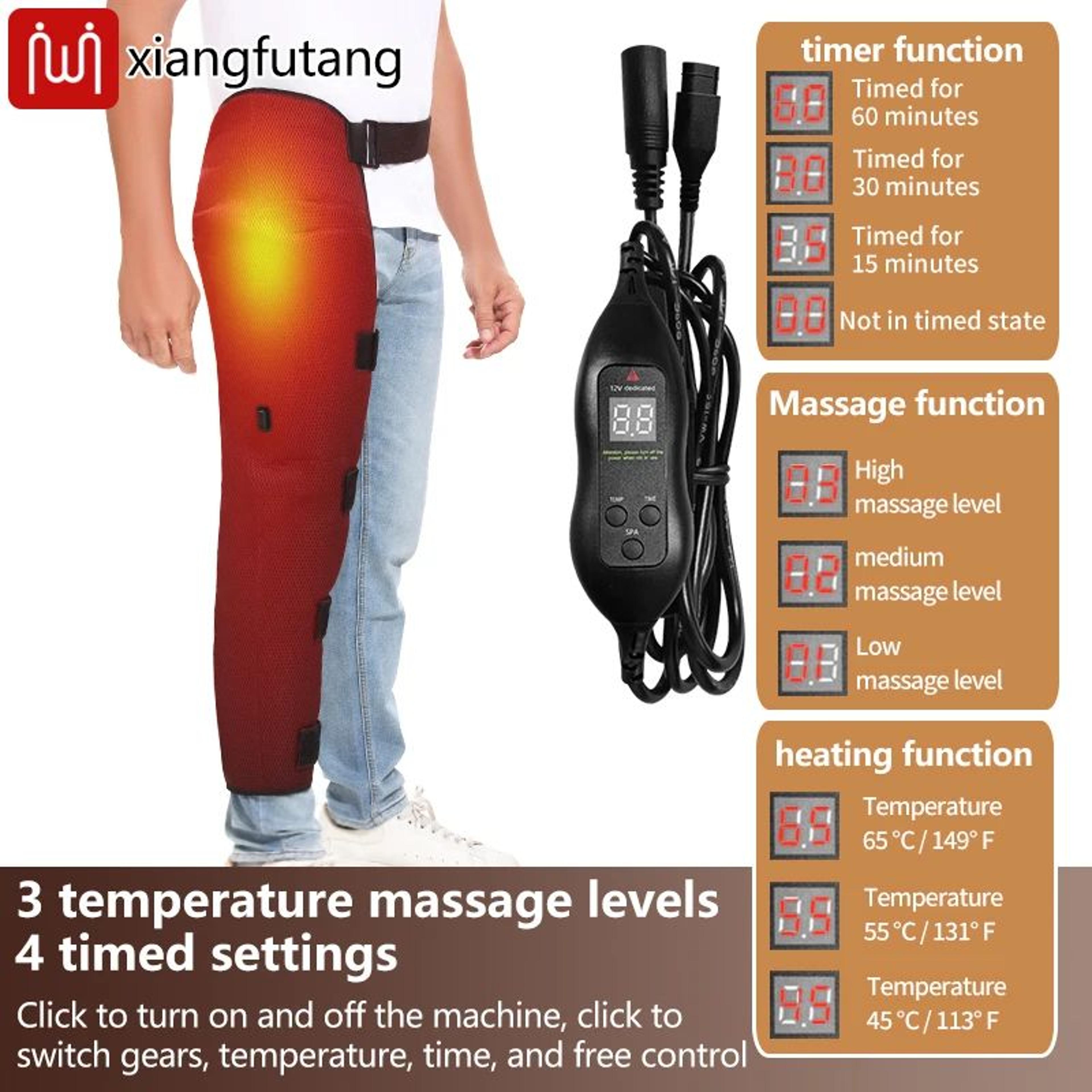Electric Heated Leg Wrap With Vibration Massager 2