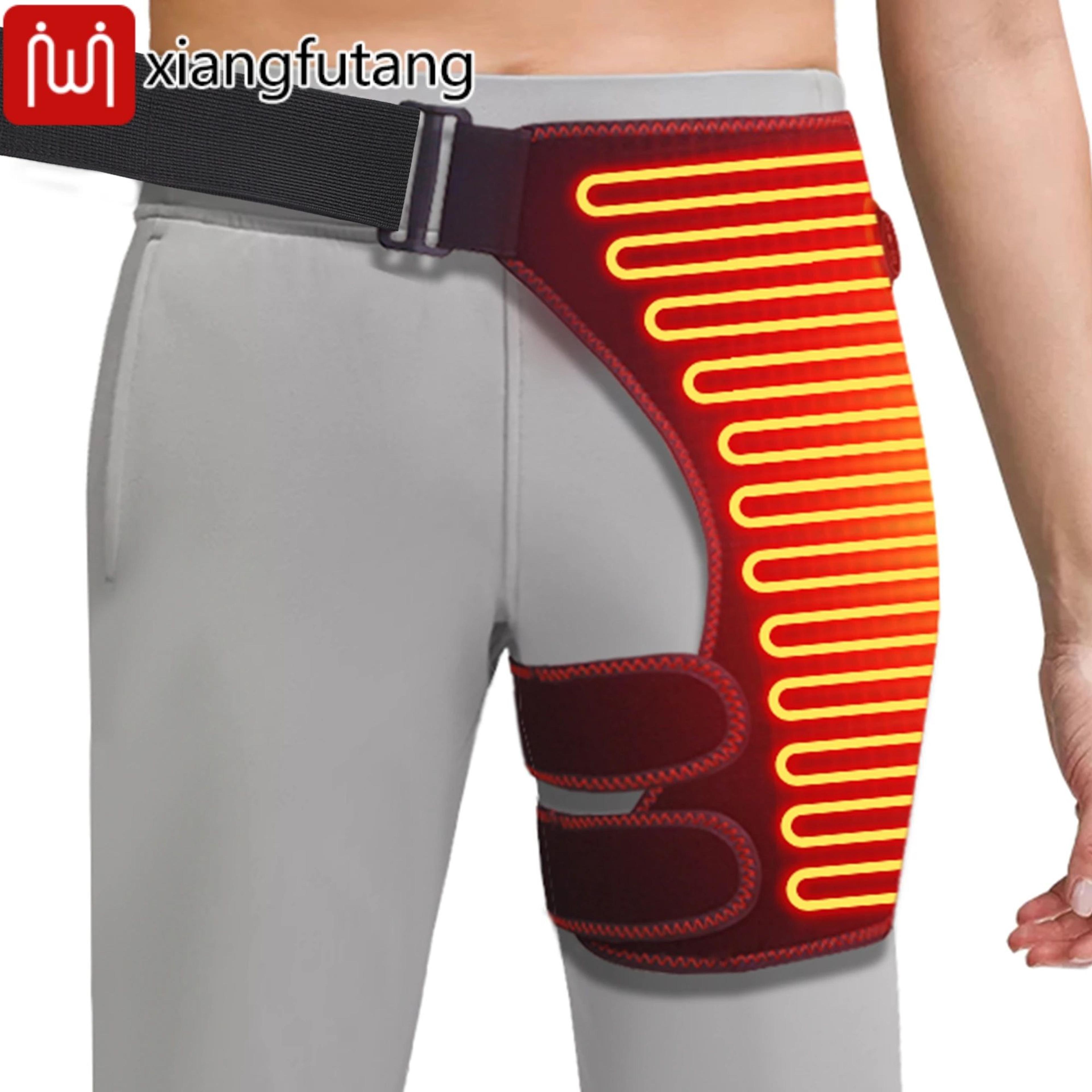 USB Heated Hip Support Brace With Adjustable Heat And Massage 0
