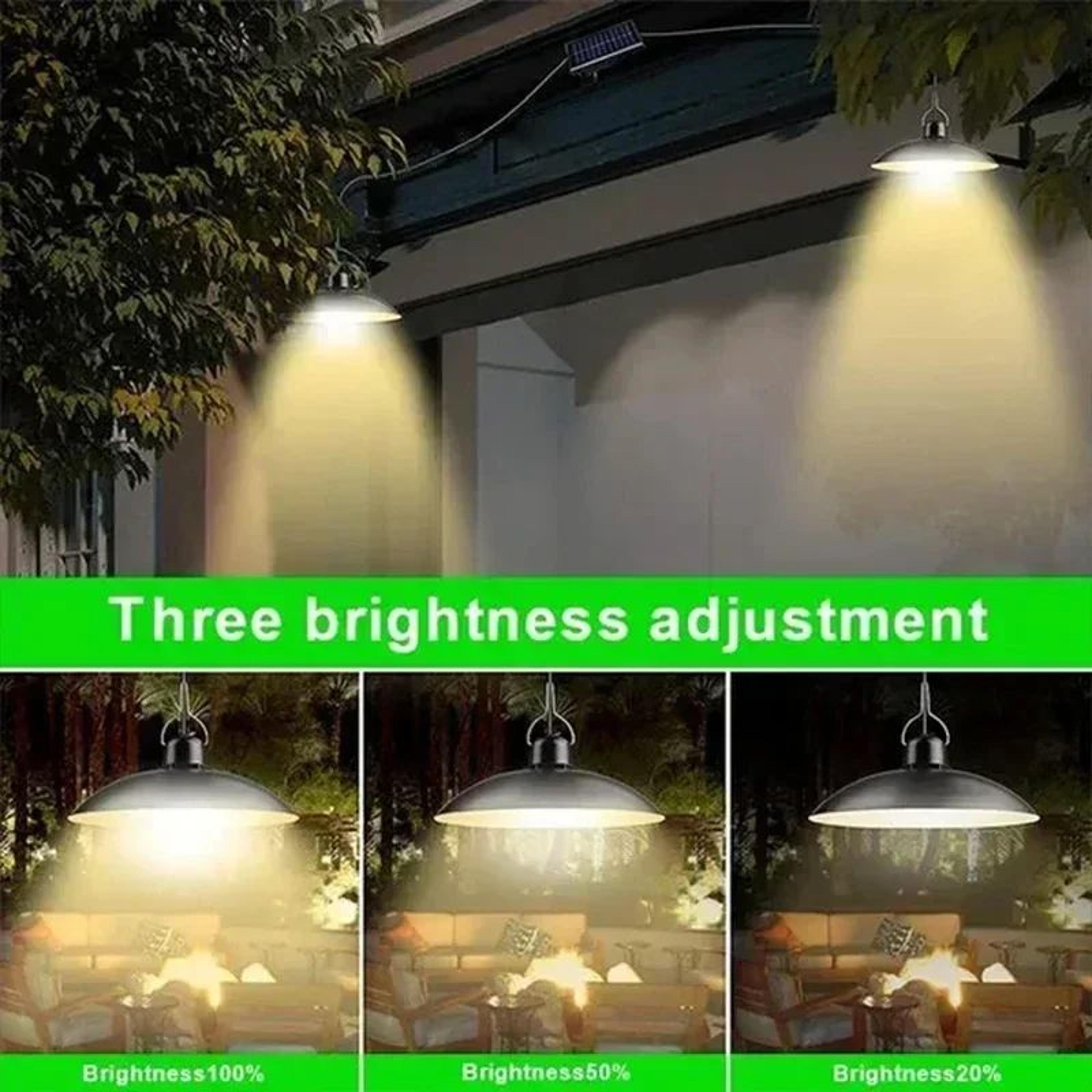LED Solar Powered Pendant Hanging Light With Remote Control 3