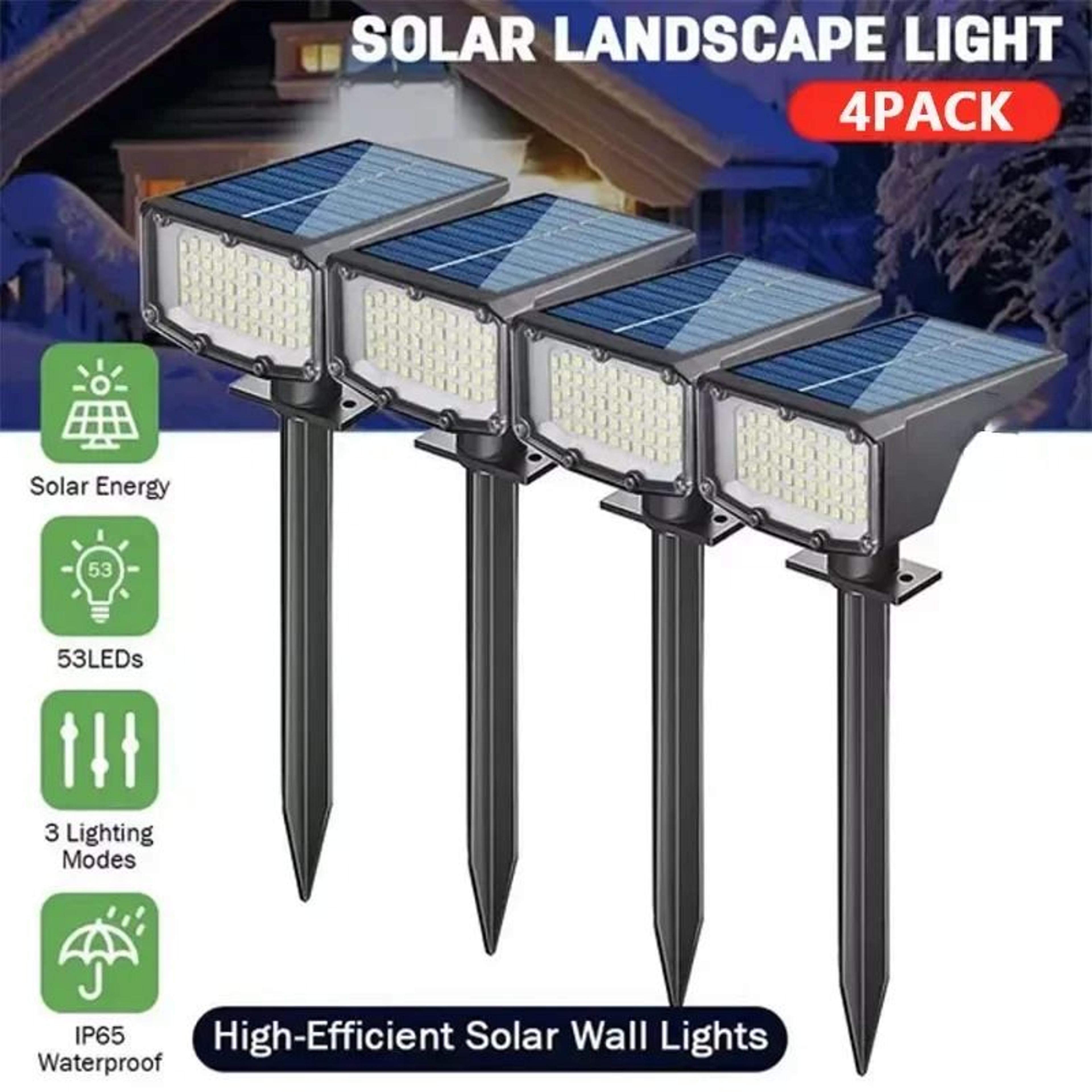 Solar LED Spotlight Adjustable IP65 Waterproof Landscape Light 0