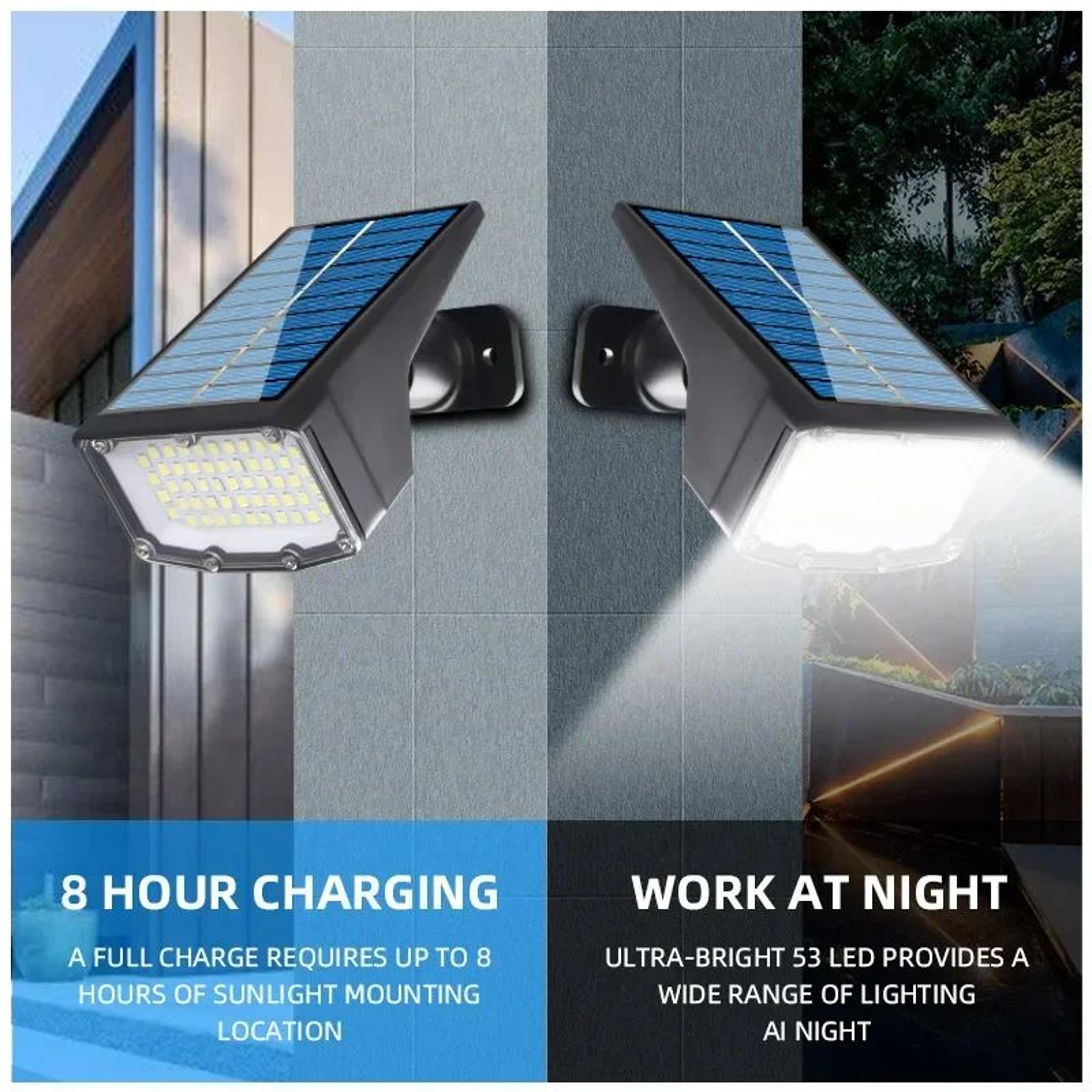 Solar LED Spotlight Adjustable IP65 Waterproof Landscape Light 1