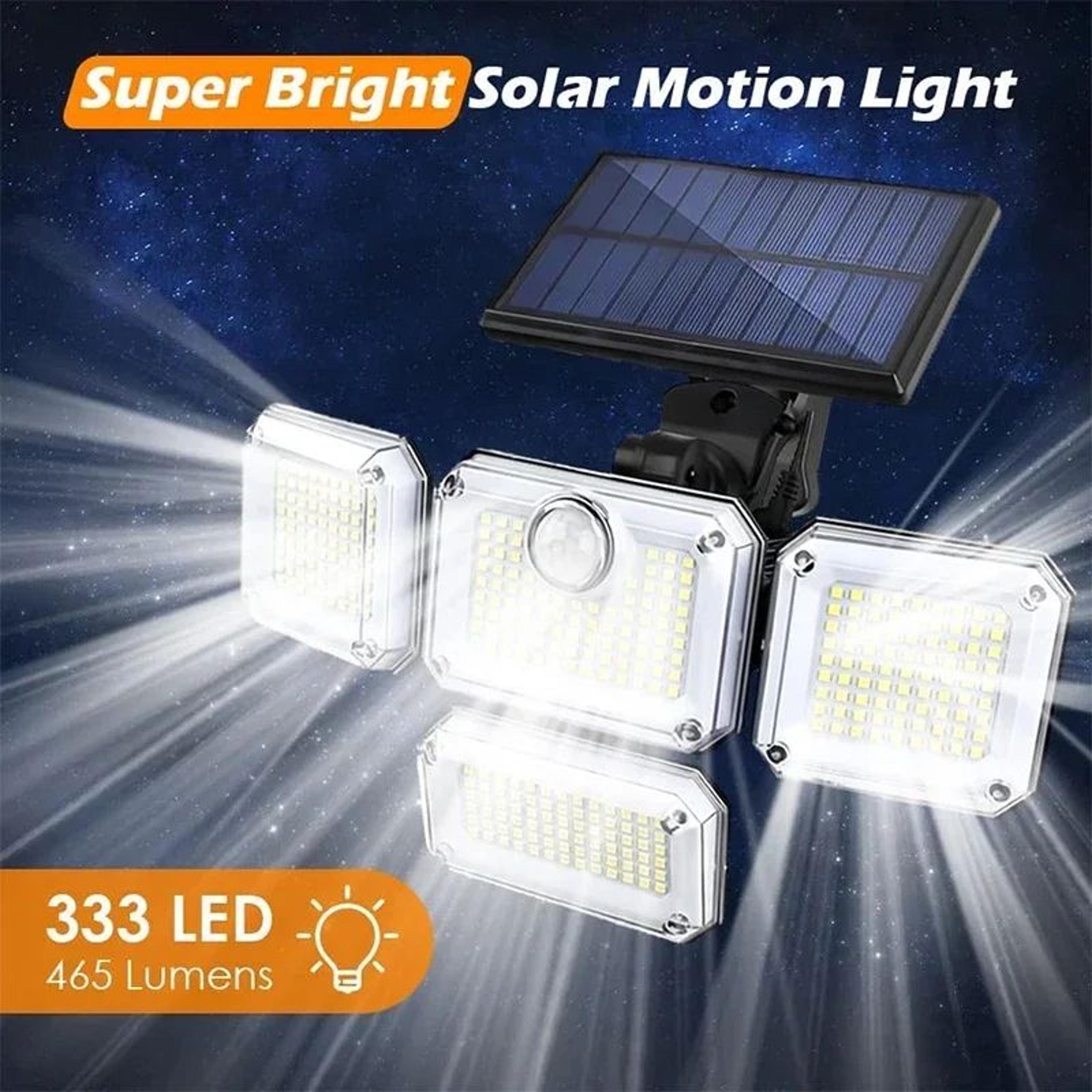 Adjustable Solar Motion Sensor Wall Light IP65 Waterproof LED Security Lamp 2