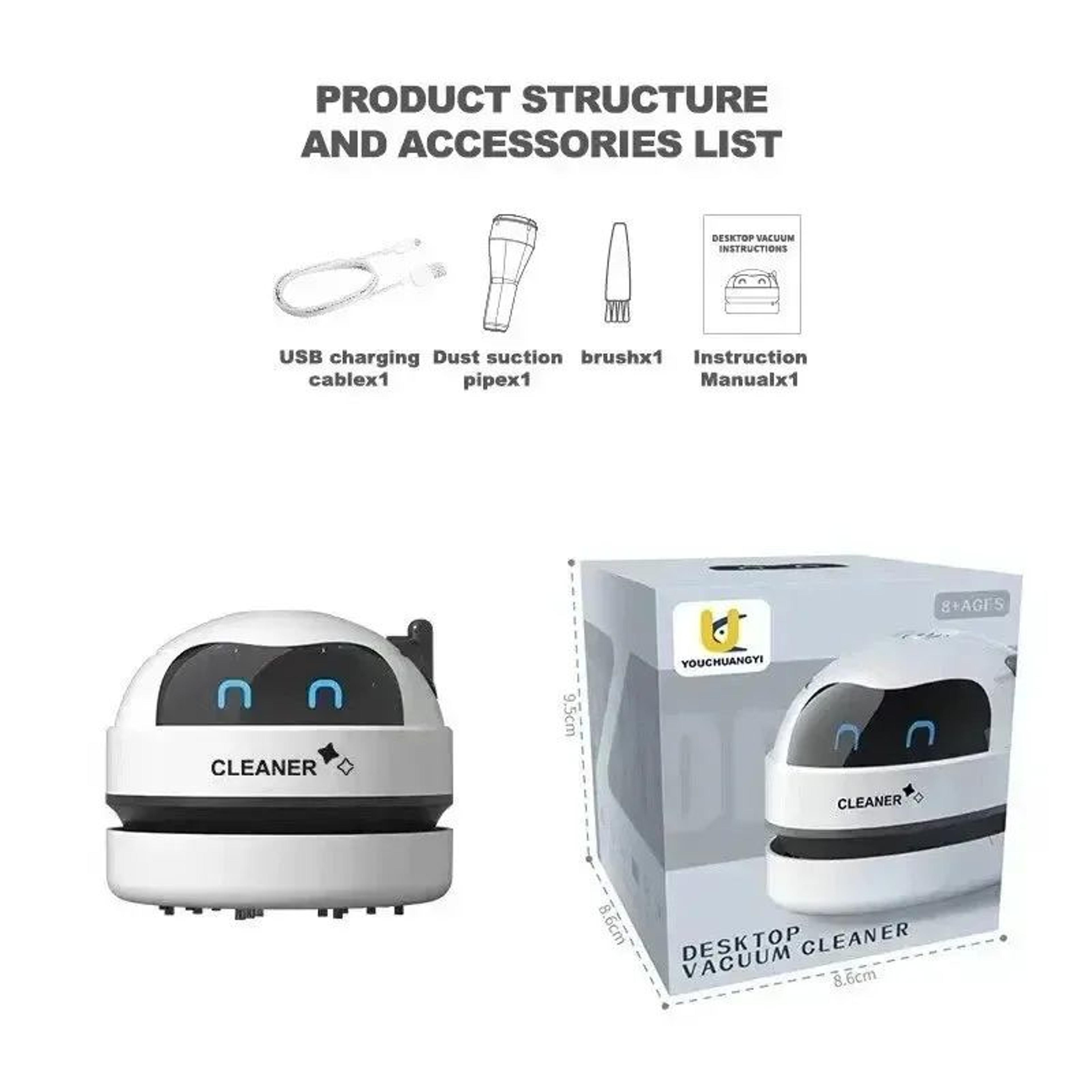 Portable Wireless Mini Desktop Vacuum Cleaner For Home And Office 4