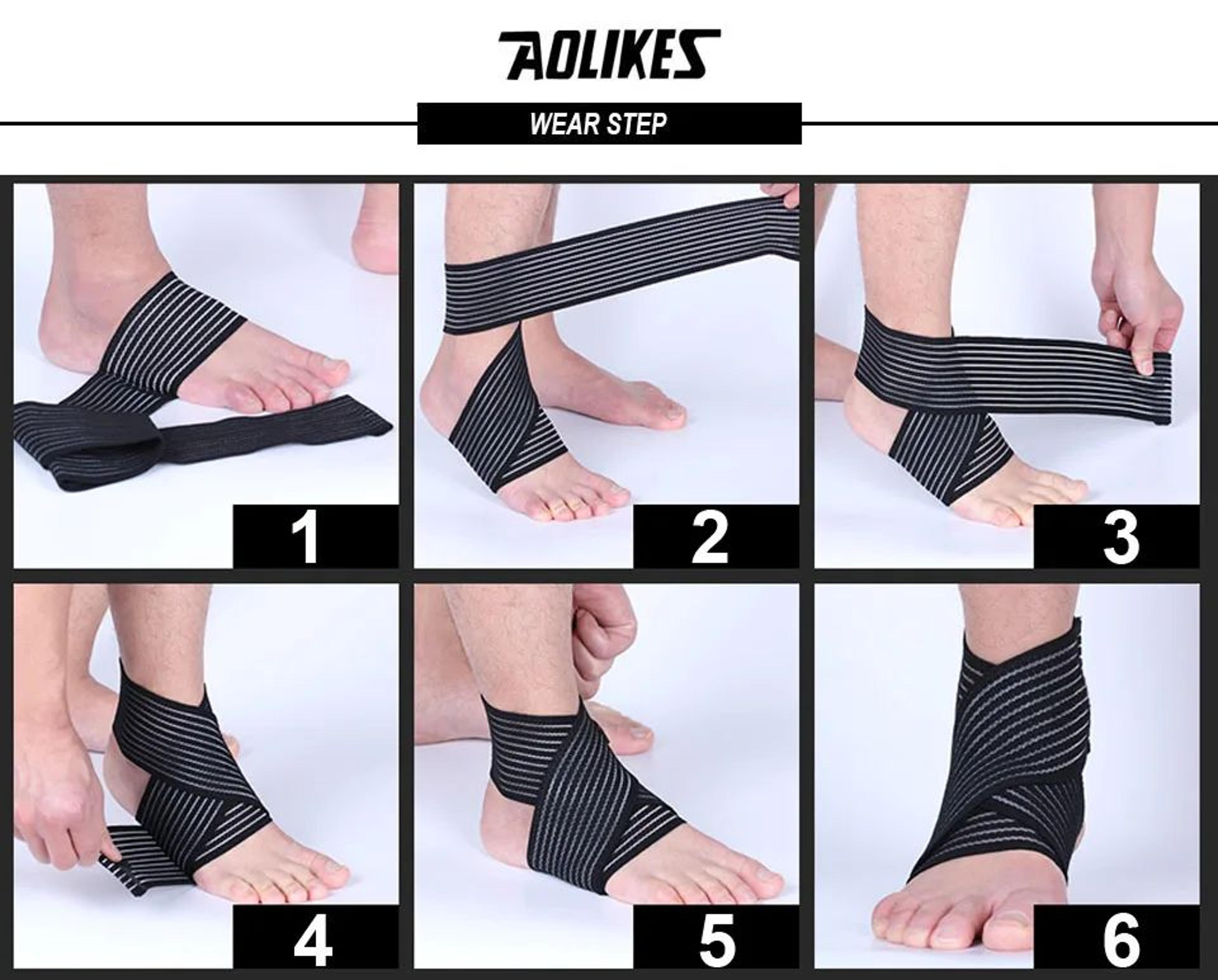 AOLIKES Elastic Ankle Support Wrap For Sports Training 9