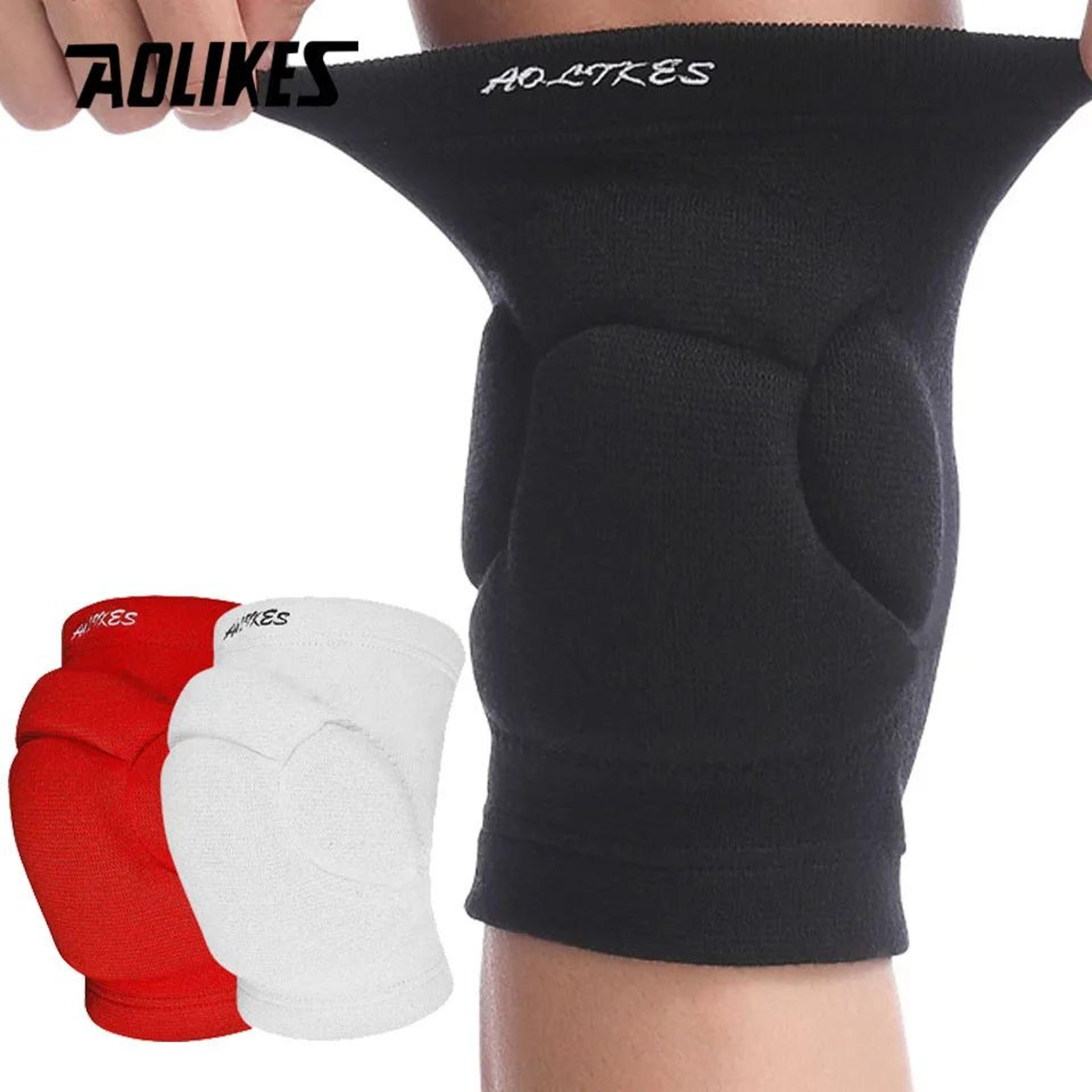 aolikes thick padded sports knee pads for volleyball and football