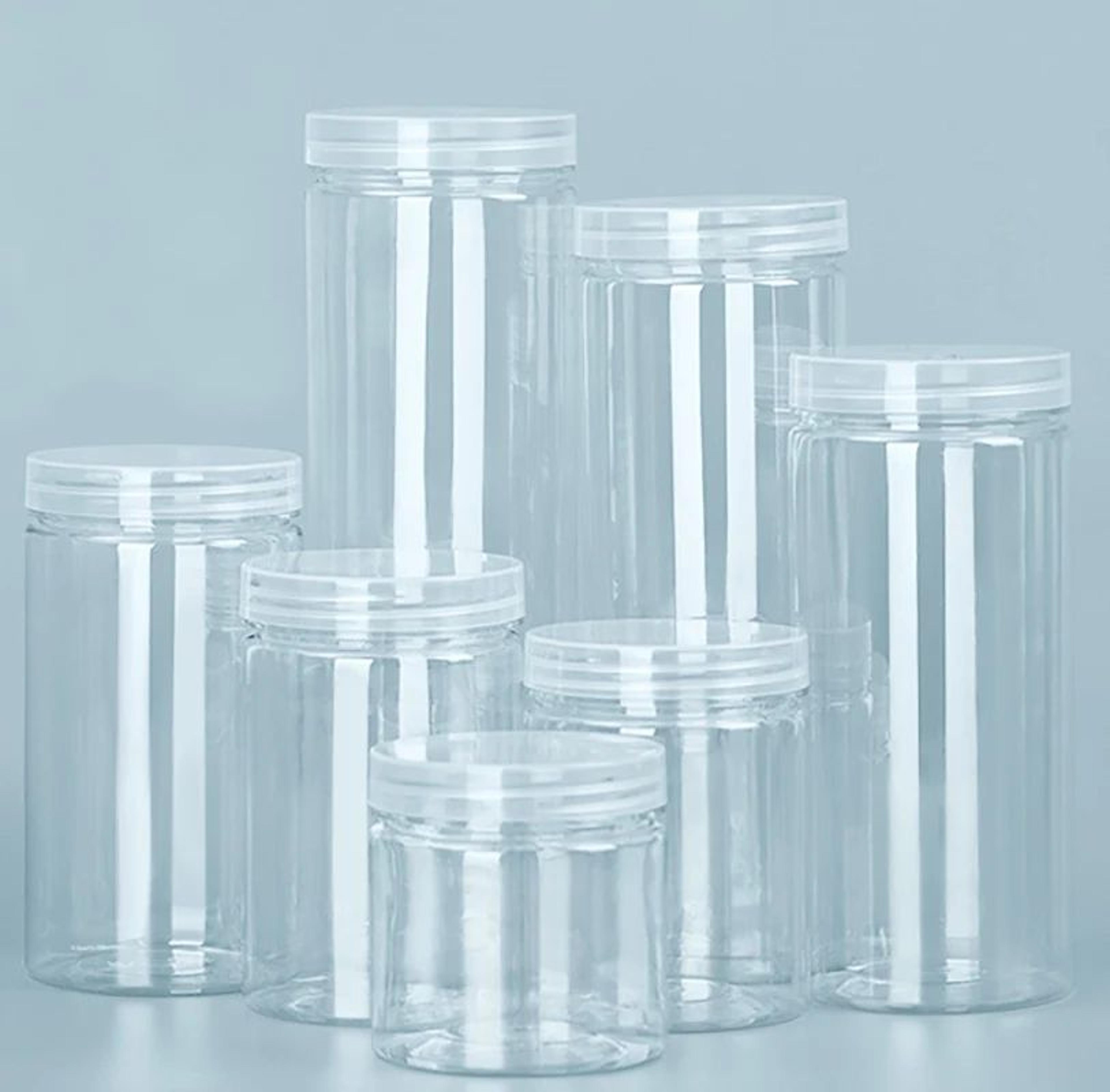 transparent airtight food storage jar with lid