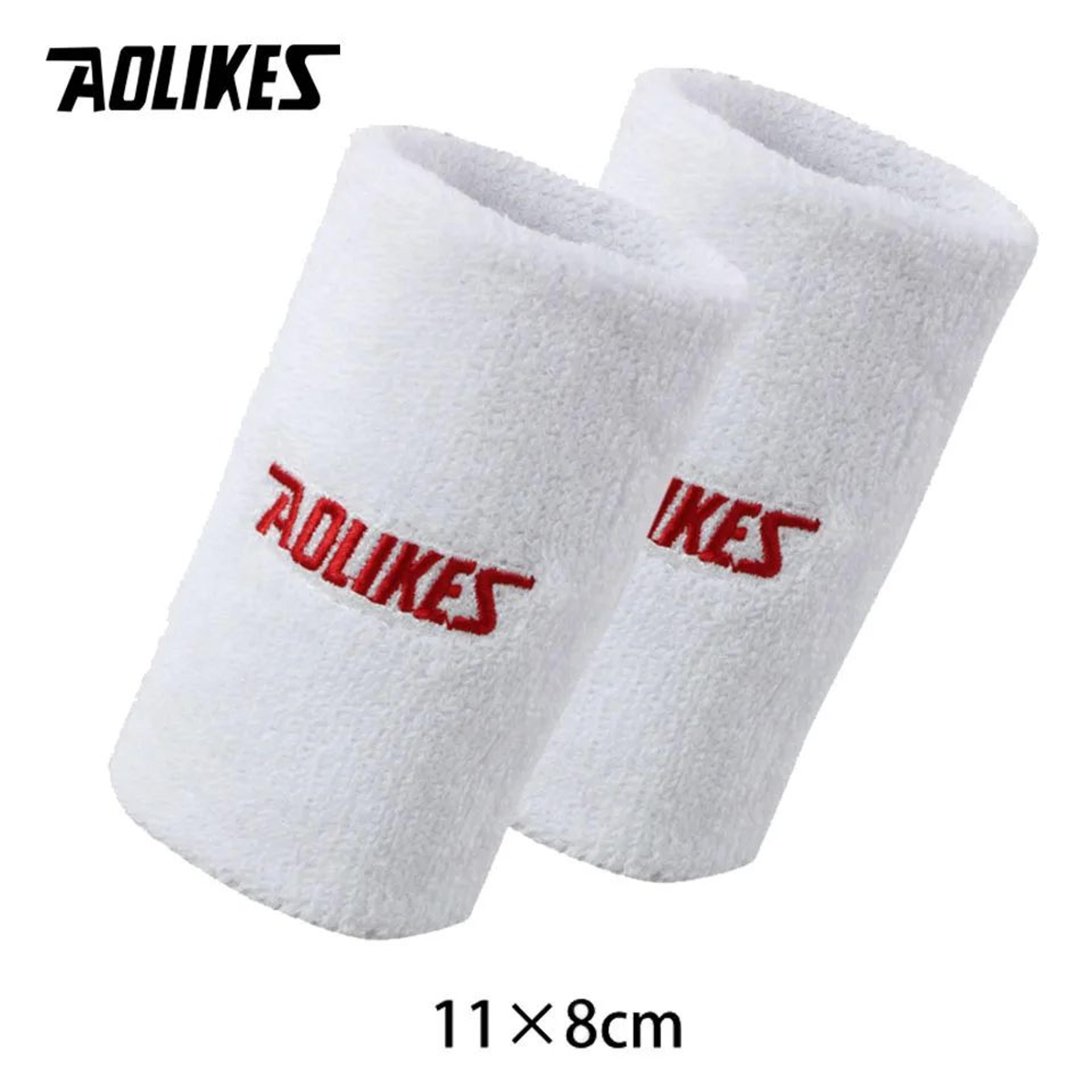 AOLIKES Cotton Sports Wrist Sweatband For Gym And Tennis 19