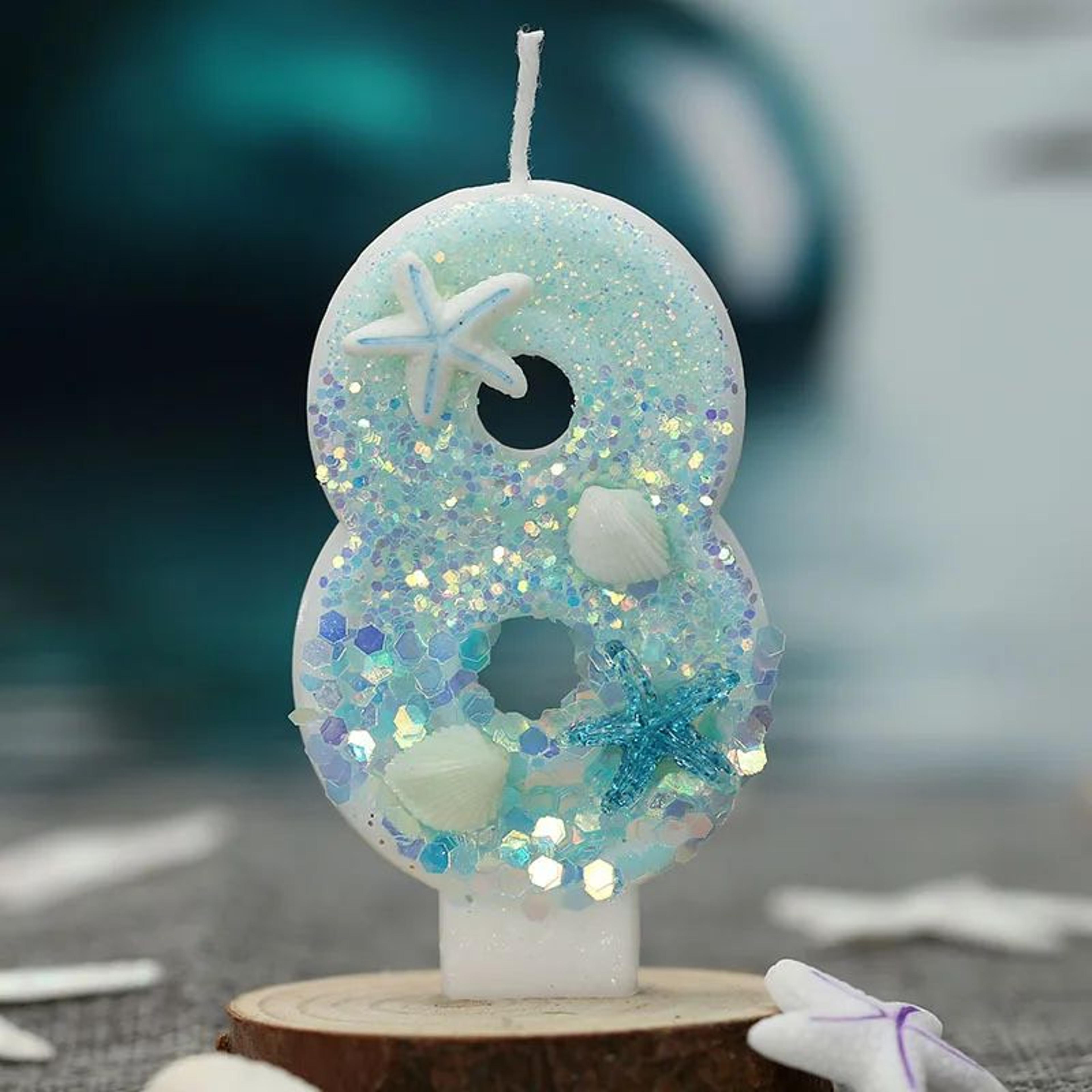 Ocean Beach Starfish Number Birthday Candle Decoration 11