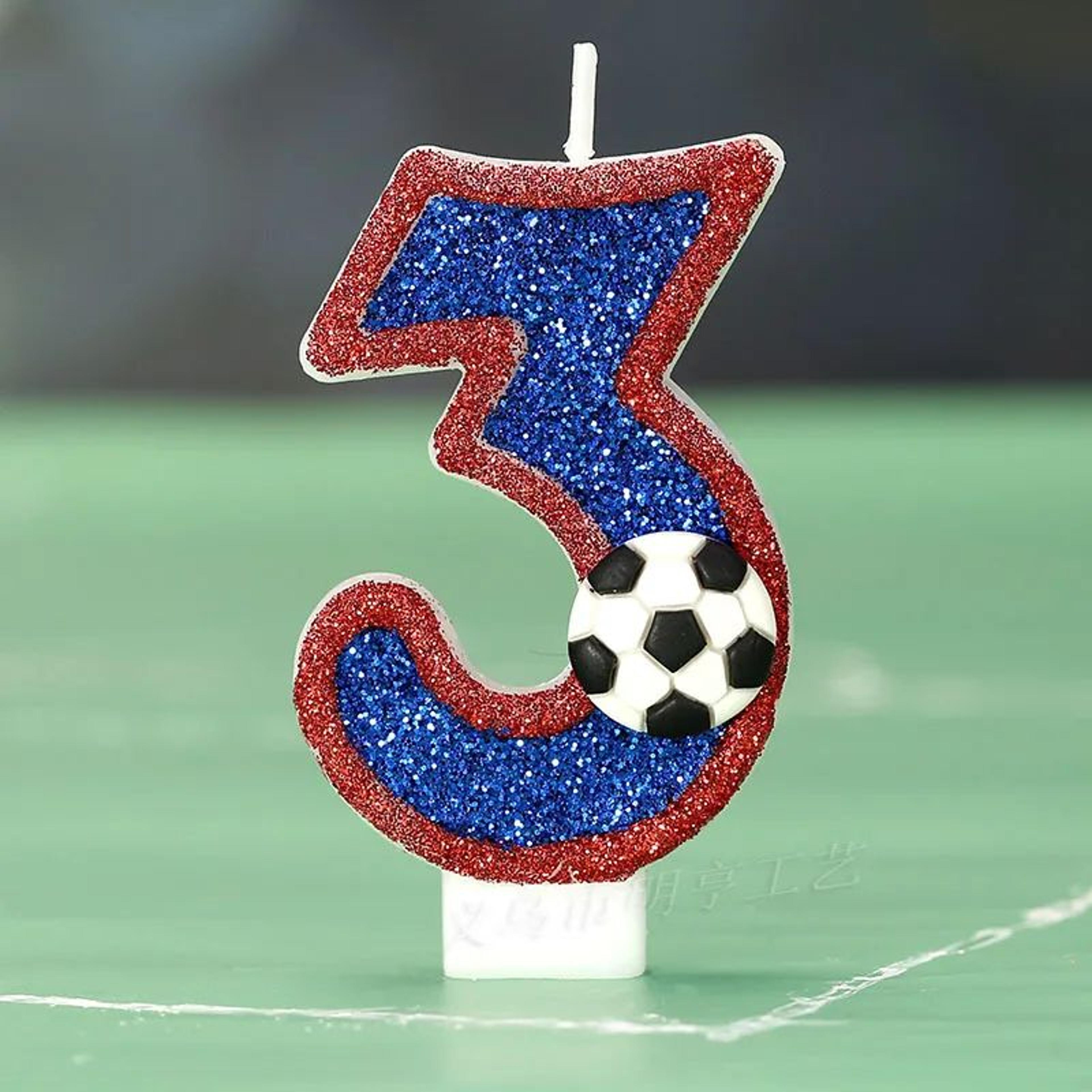Football Number Birthday Candle For Sports Theme Cakes 7