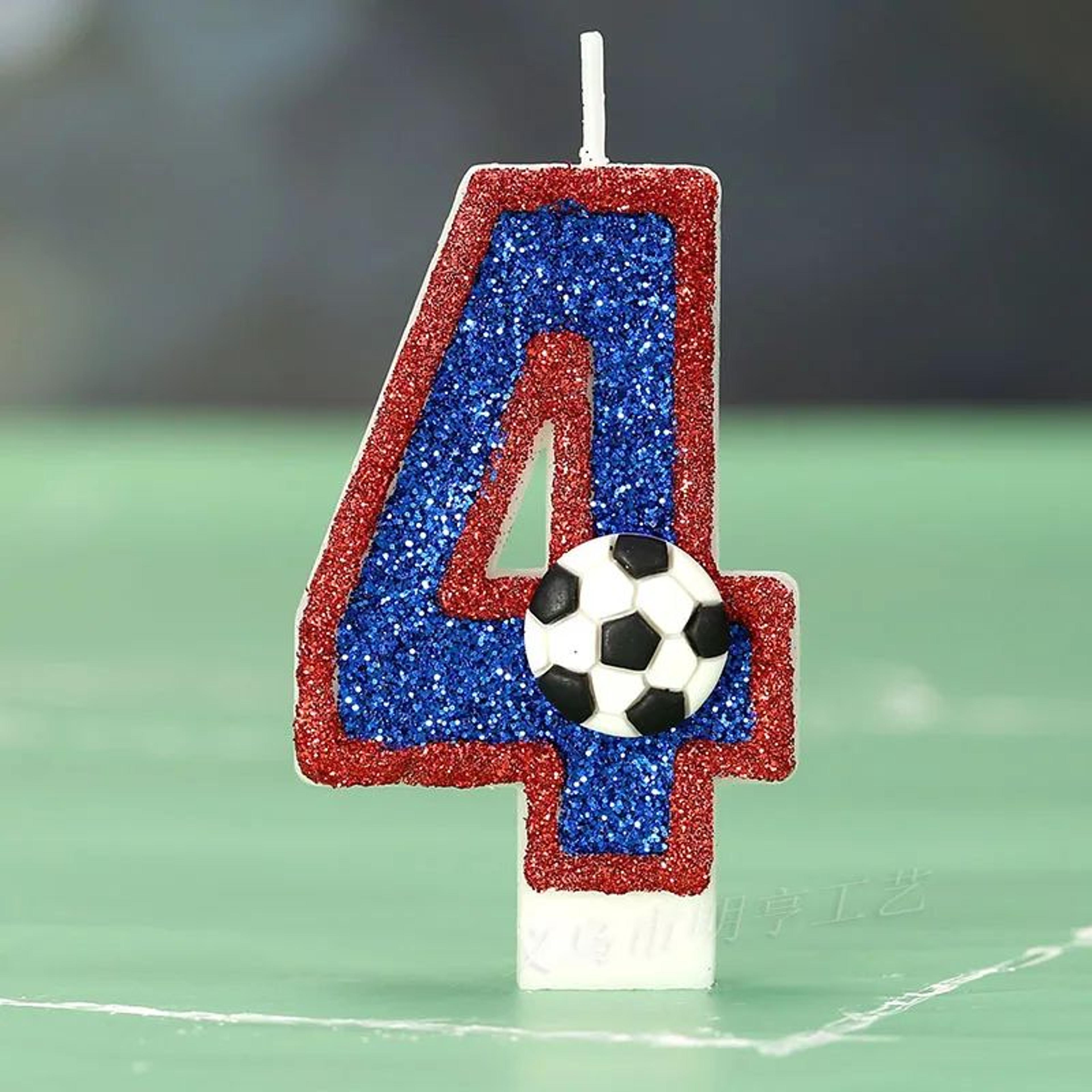 Football Number Birthday Candle For Sports Theme Cakes 8