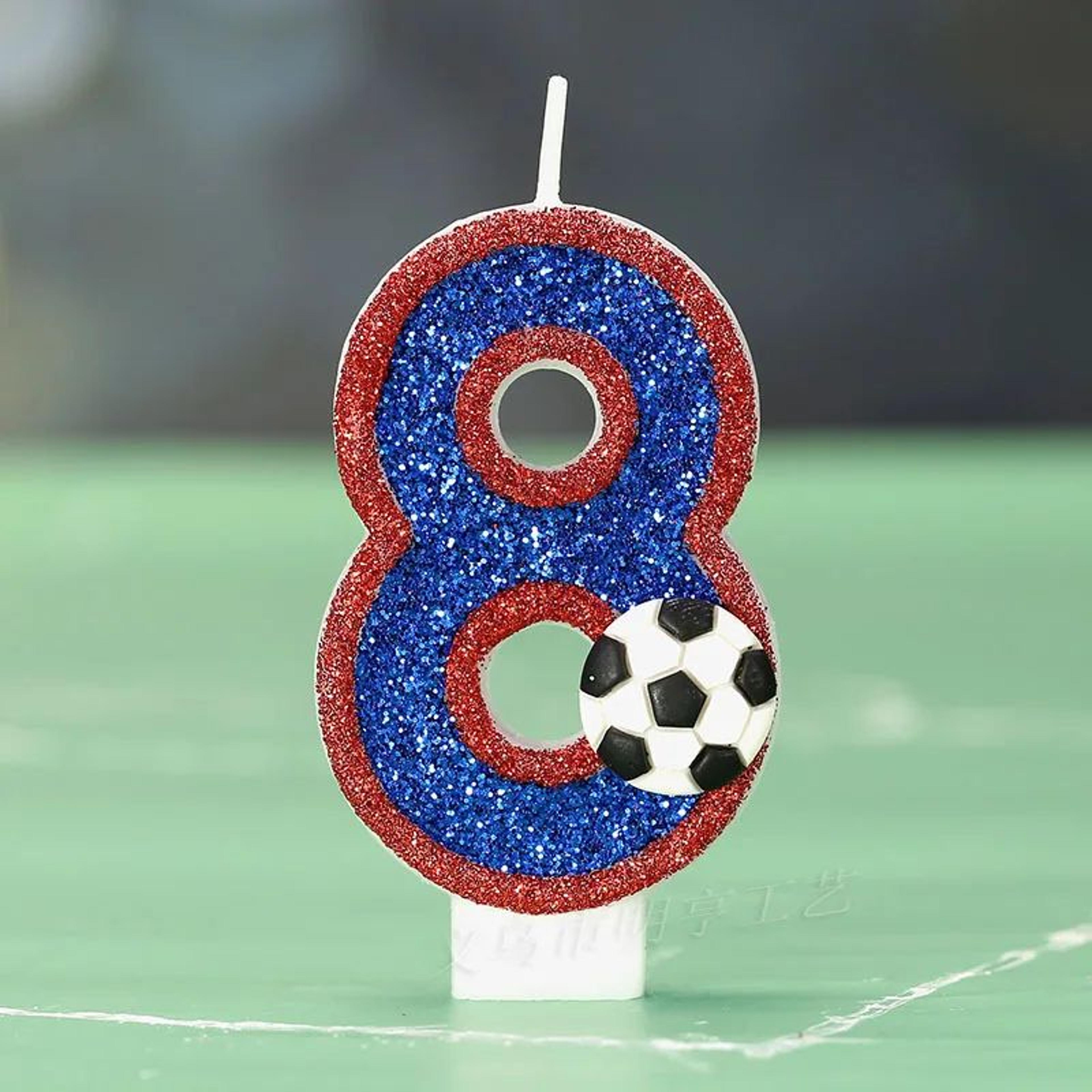 Football Number Birthday Candle For Sports Theme Cakes 12