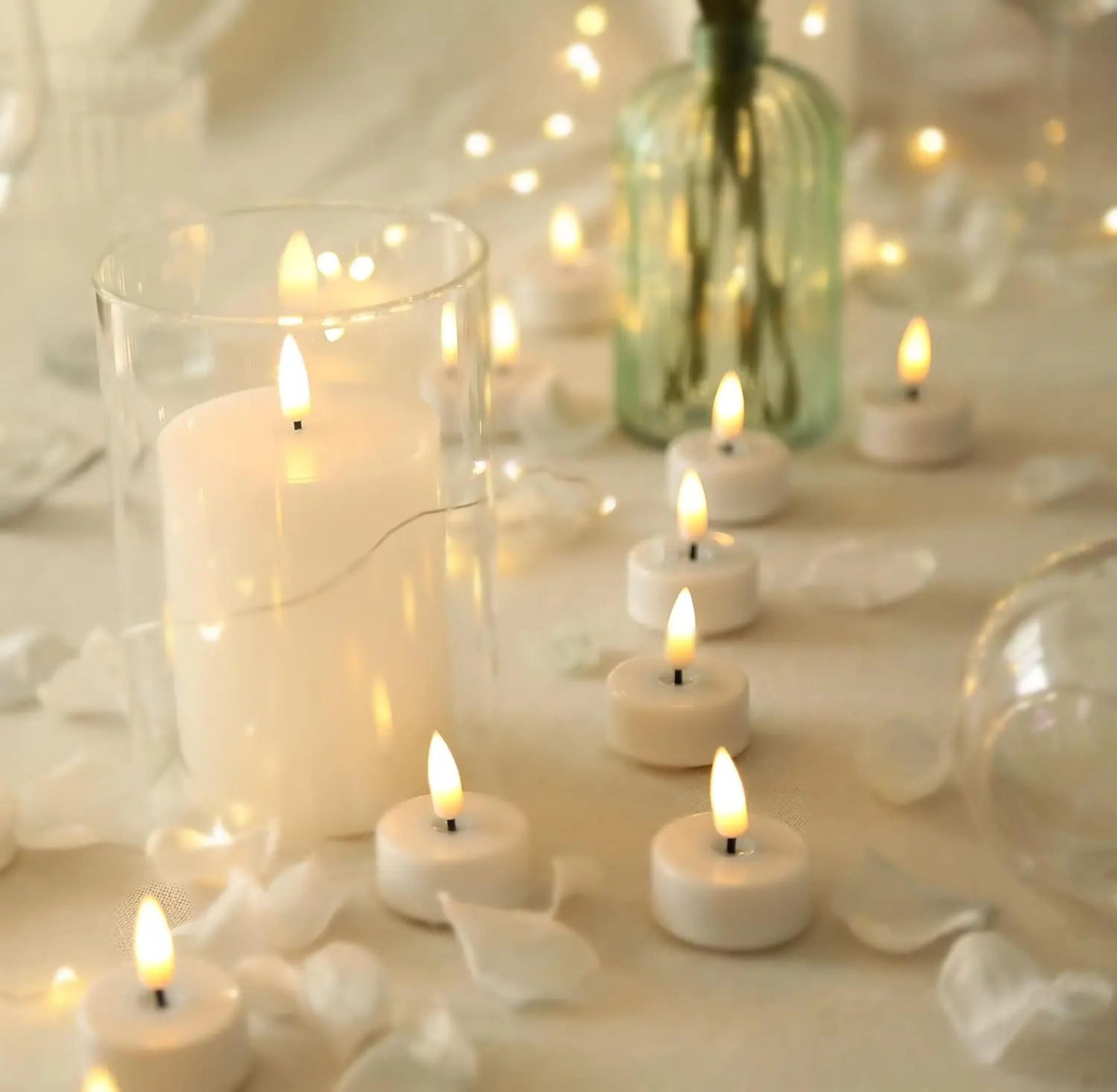 LED Flickering Flameless Tea Light Candles For Weddings And Party Decor 5