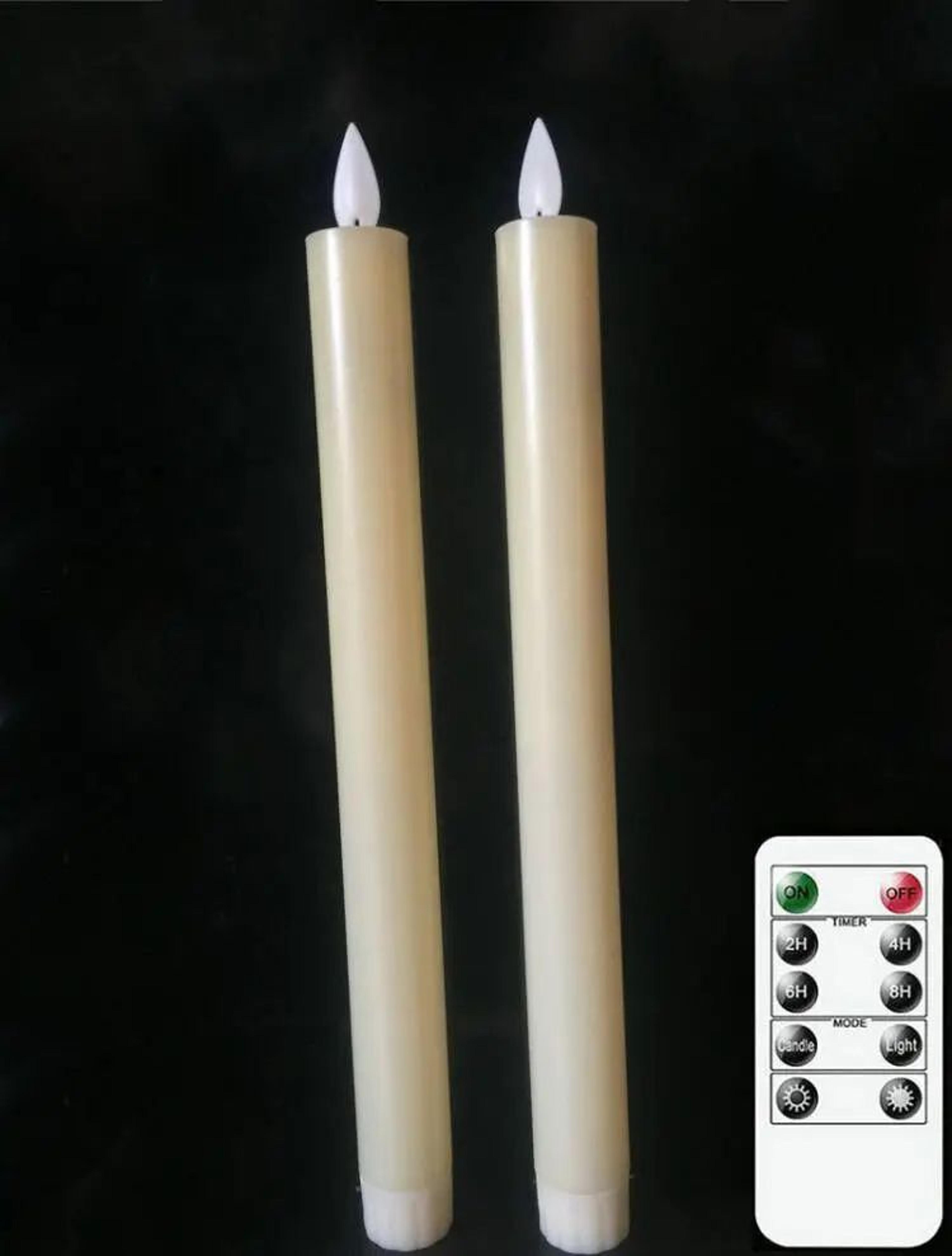 Remote Control LED Taper Candle With Moving Flame 1